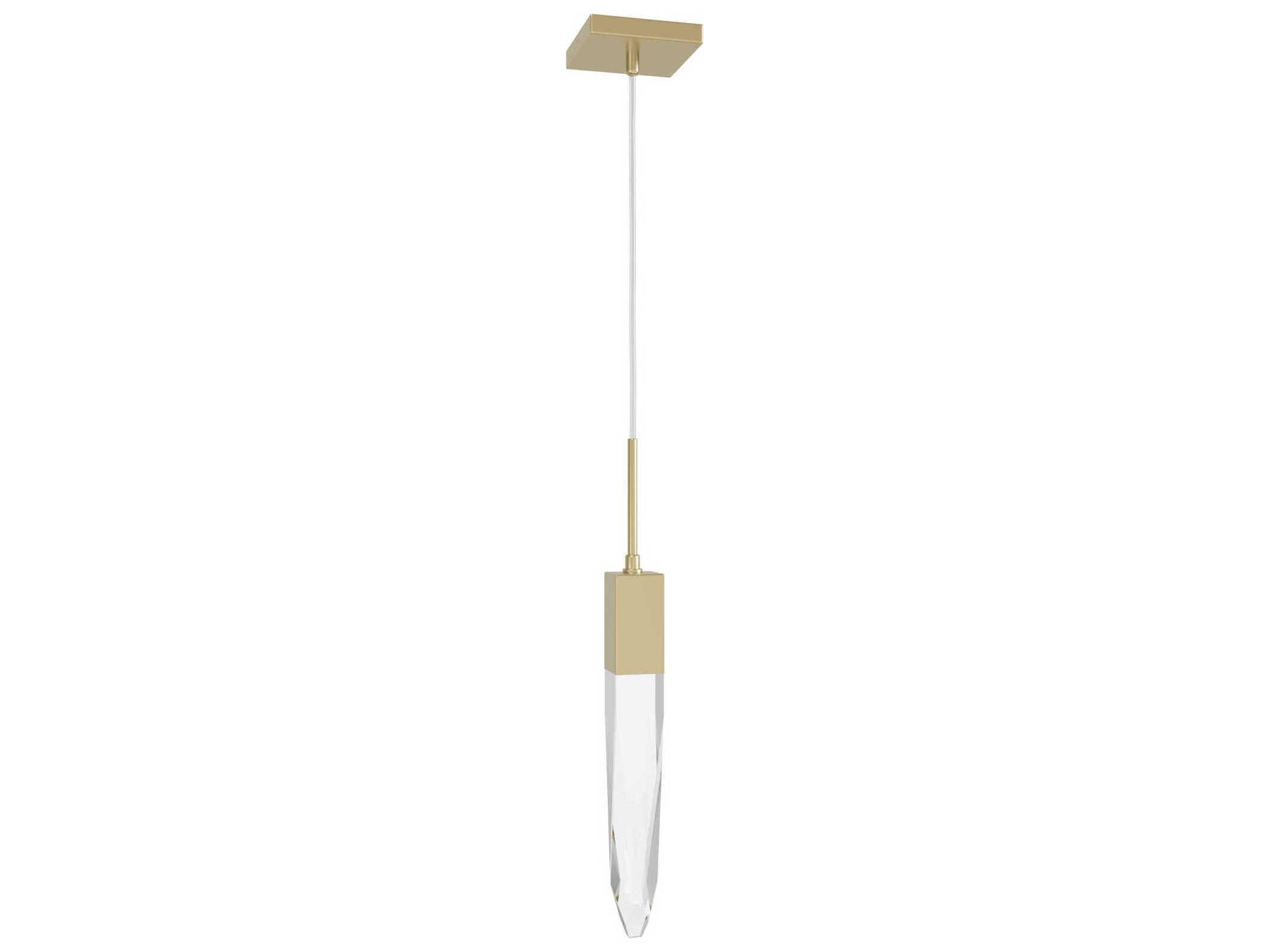 Avenue Lighting Aspen 1-Light Brushed Brass Linear Pendant