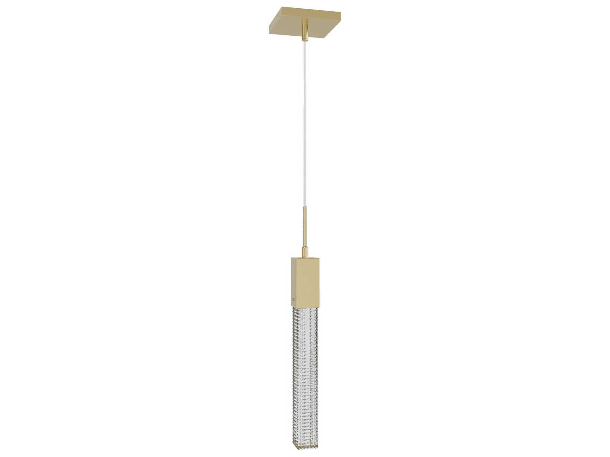Avenue Lighting Boa 1-Light Brushed Brass Linear Mini Pendant