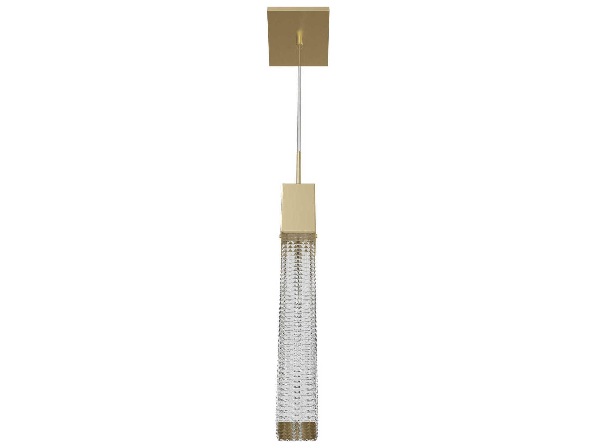 Avenue Lighting Boa 1-Light Brushed Brass Linear Mini Pendant