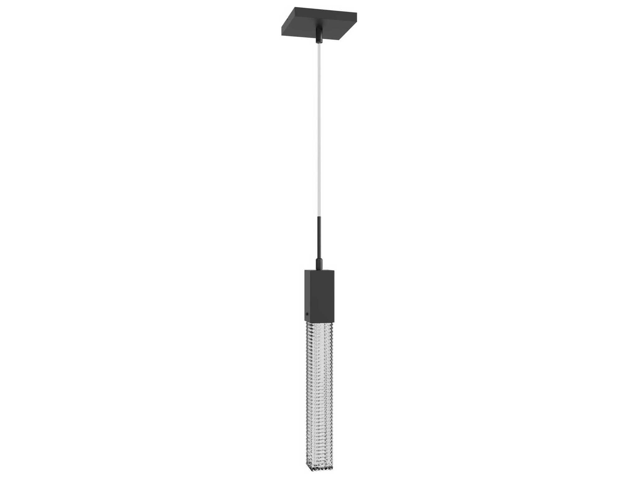 Avenue Lighting Boa 1-Light Black Linear Mini Pendant