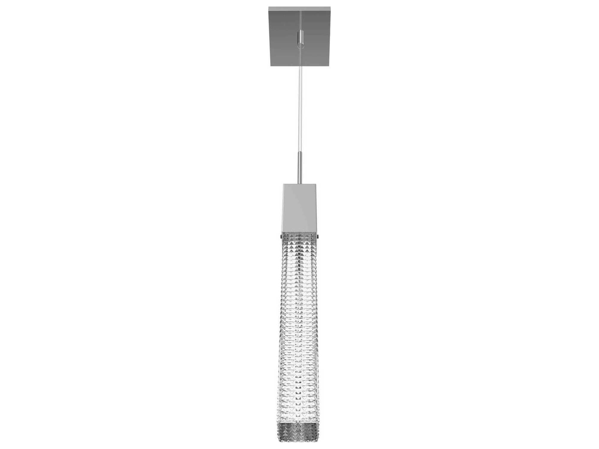Avenue Lighting Boa 1-Light Polished Chrome Linear Mini Pendant