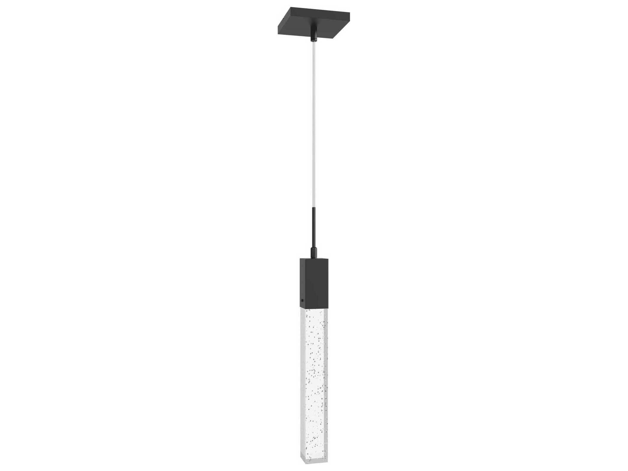 Avenue Lighting The Original Glacier 1-Light Black Linear Pendant