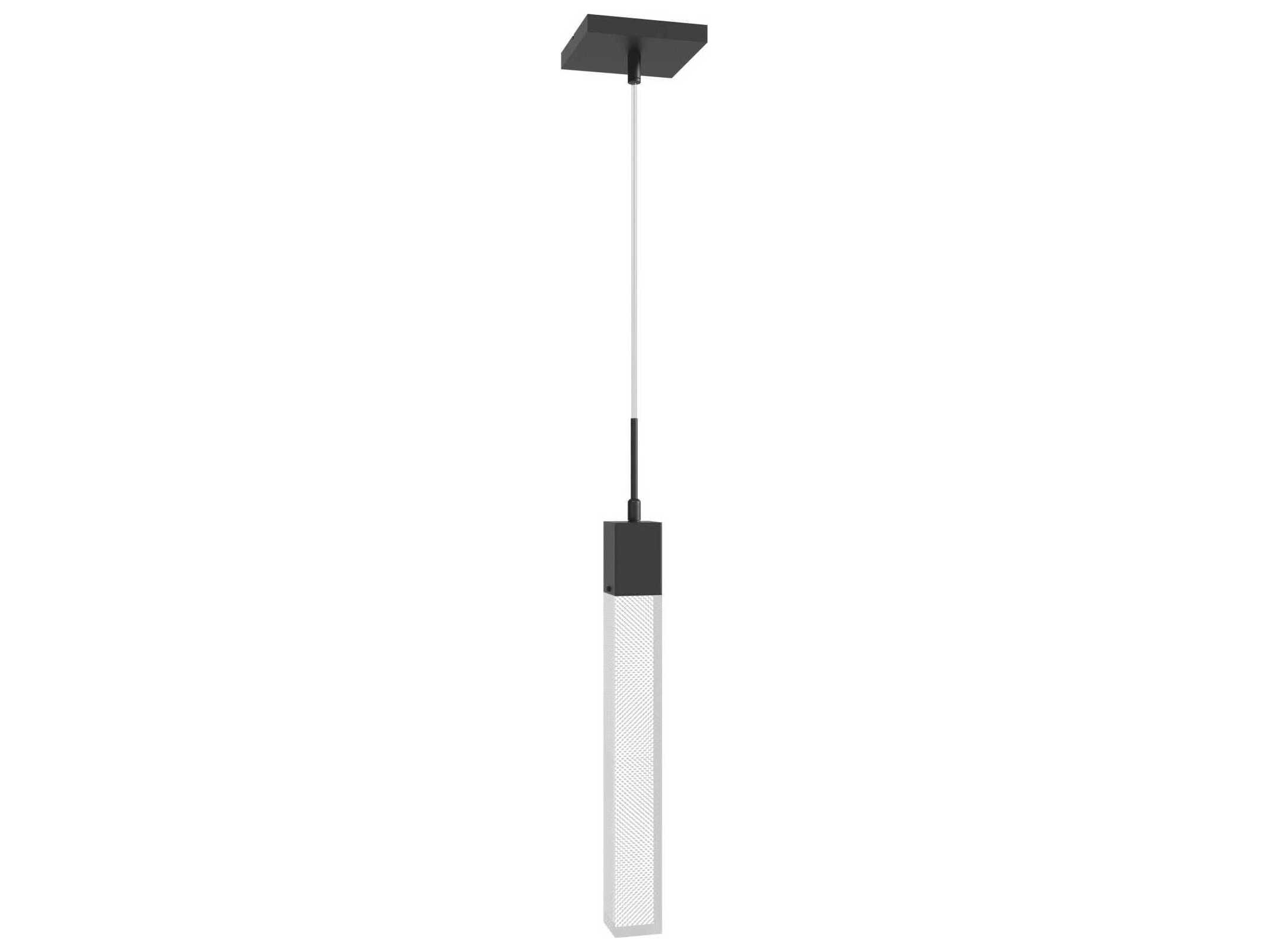 Avenue Lighting The Original Glacier 1-Light Black Linear Pendant