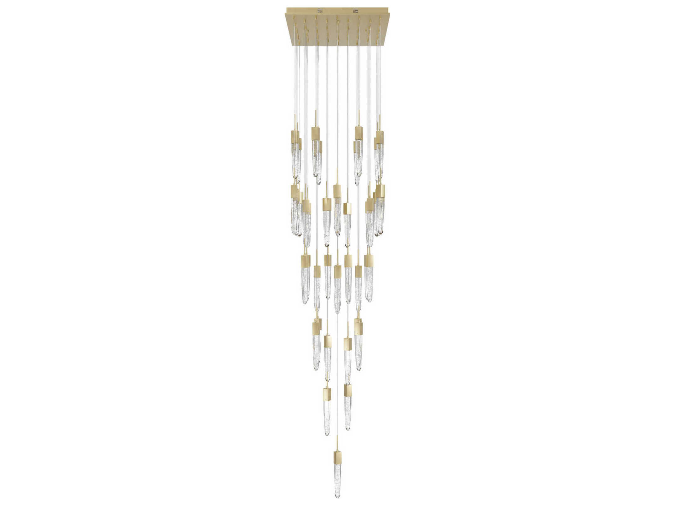 Avenue Lighting Aspen 41-Light Brushed Brass Linear Pendant