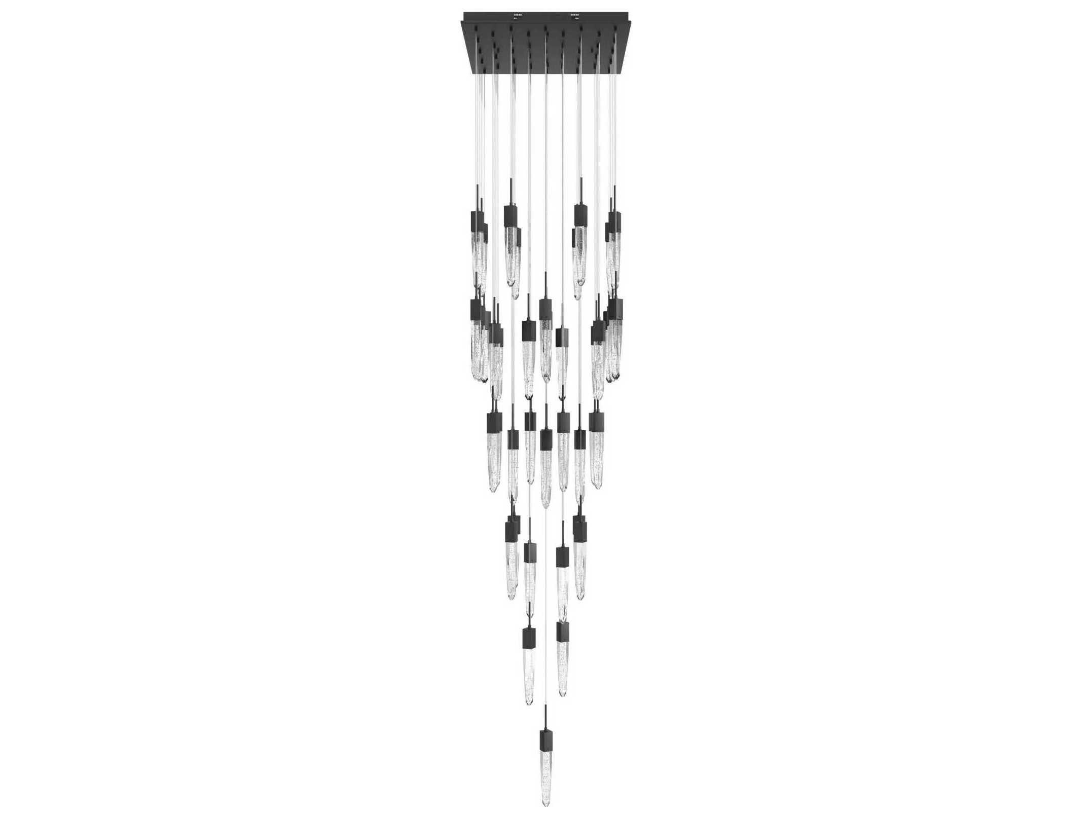 Avenue Lighting Aspen 41-Light Black Linear Pendant