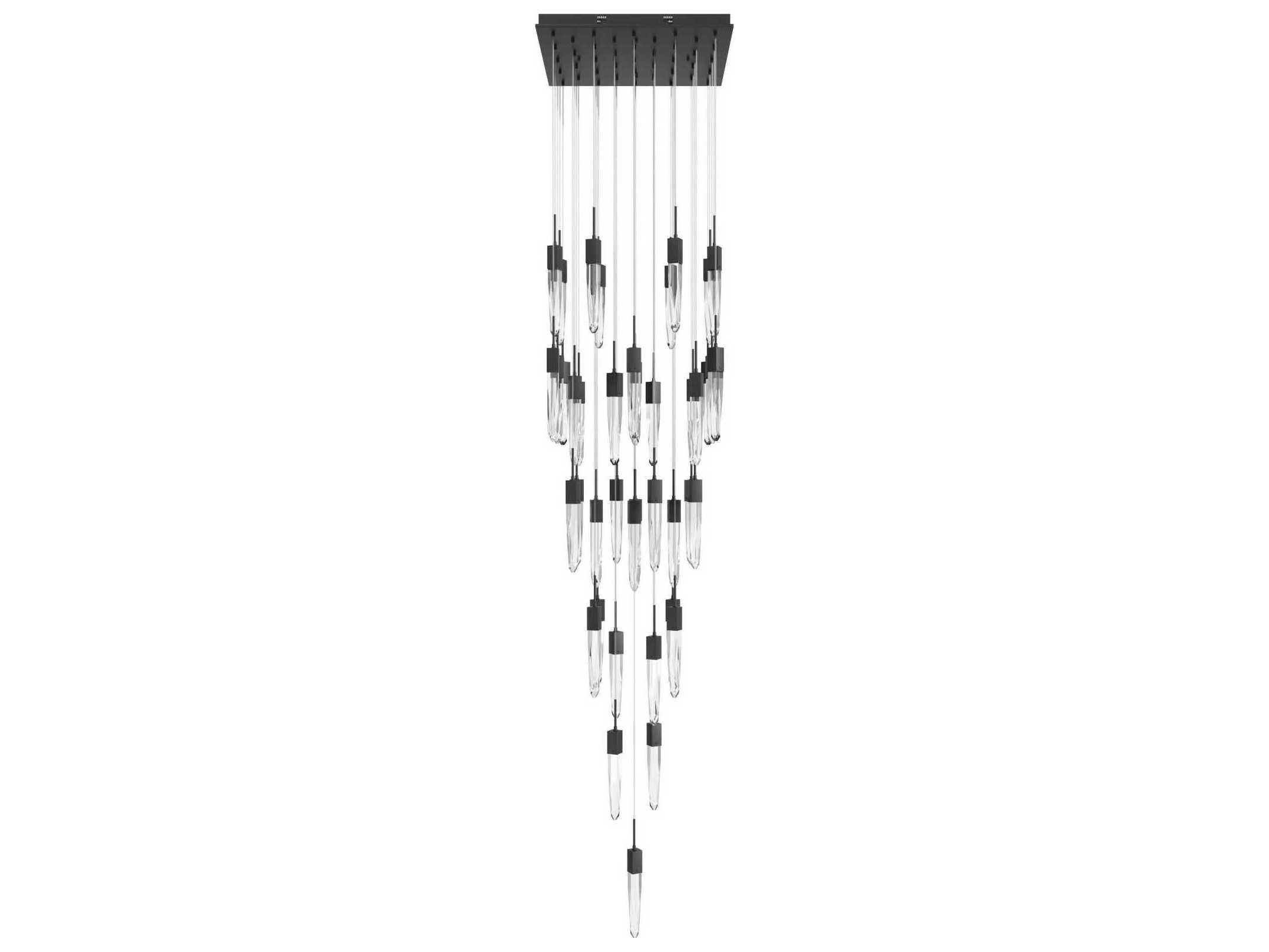 Avenue Lighting Aspen 41-Light Black Linear Pendant