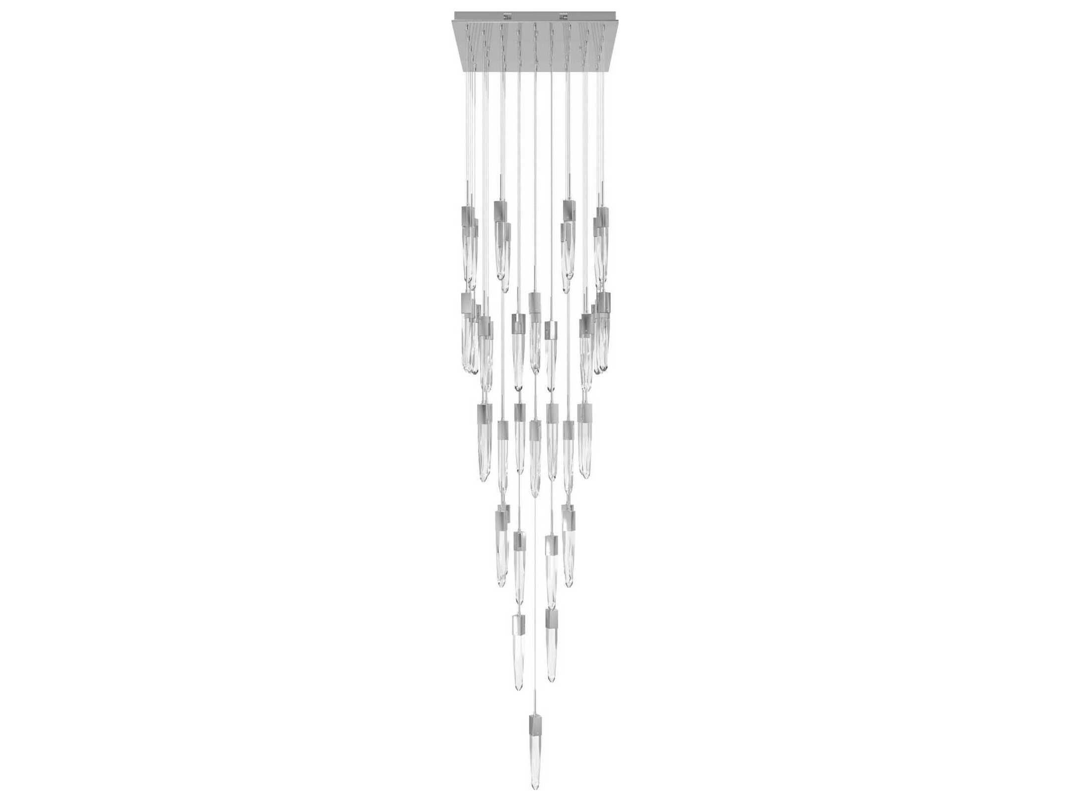 Avenue Lighting Aspen 41-Light Polished Chrome Linear Pendant