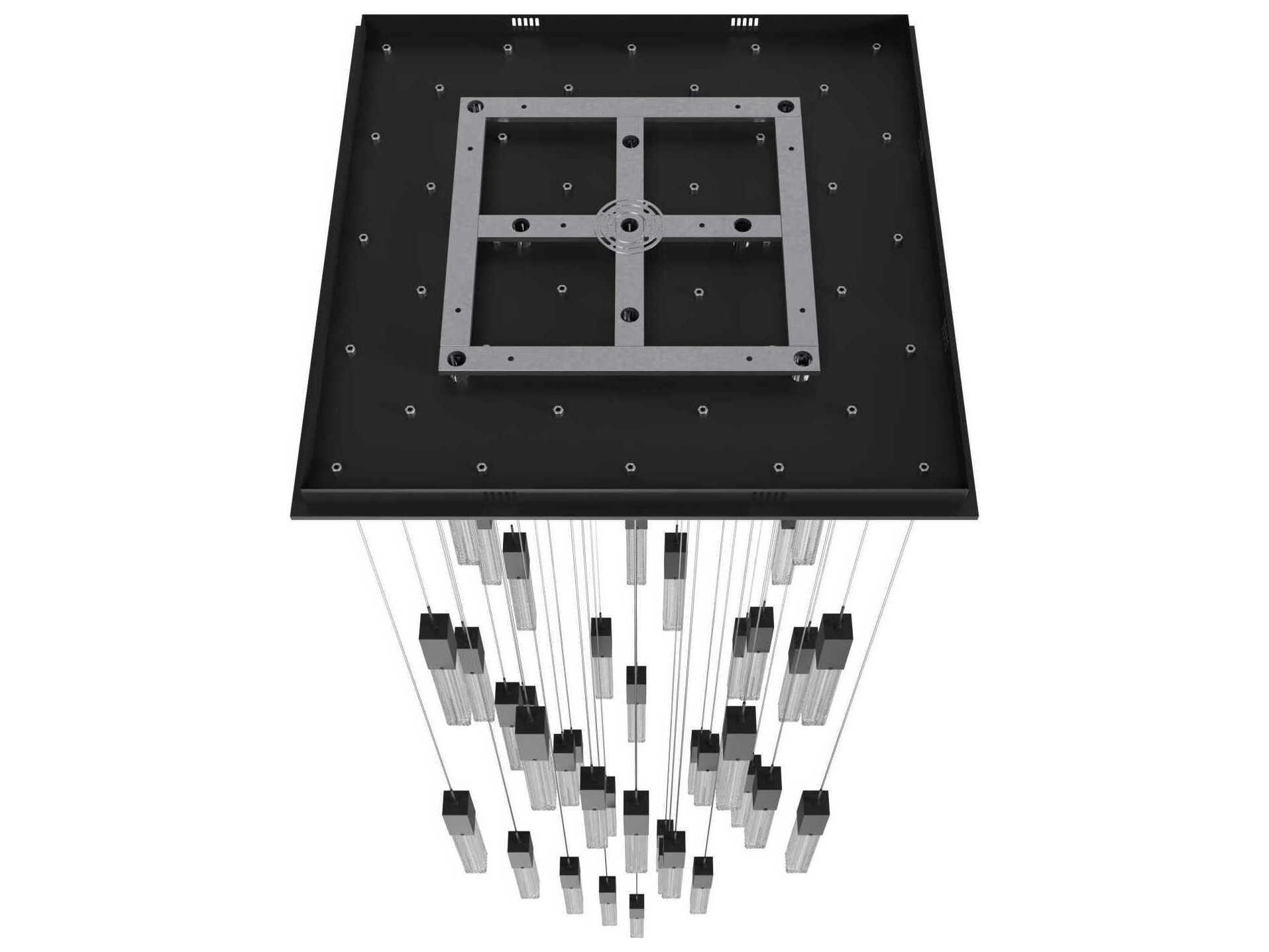 Avenue Lighting Boa 41-Light Black Linear Pendant