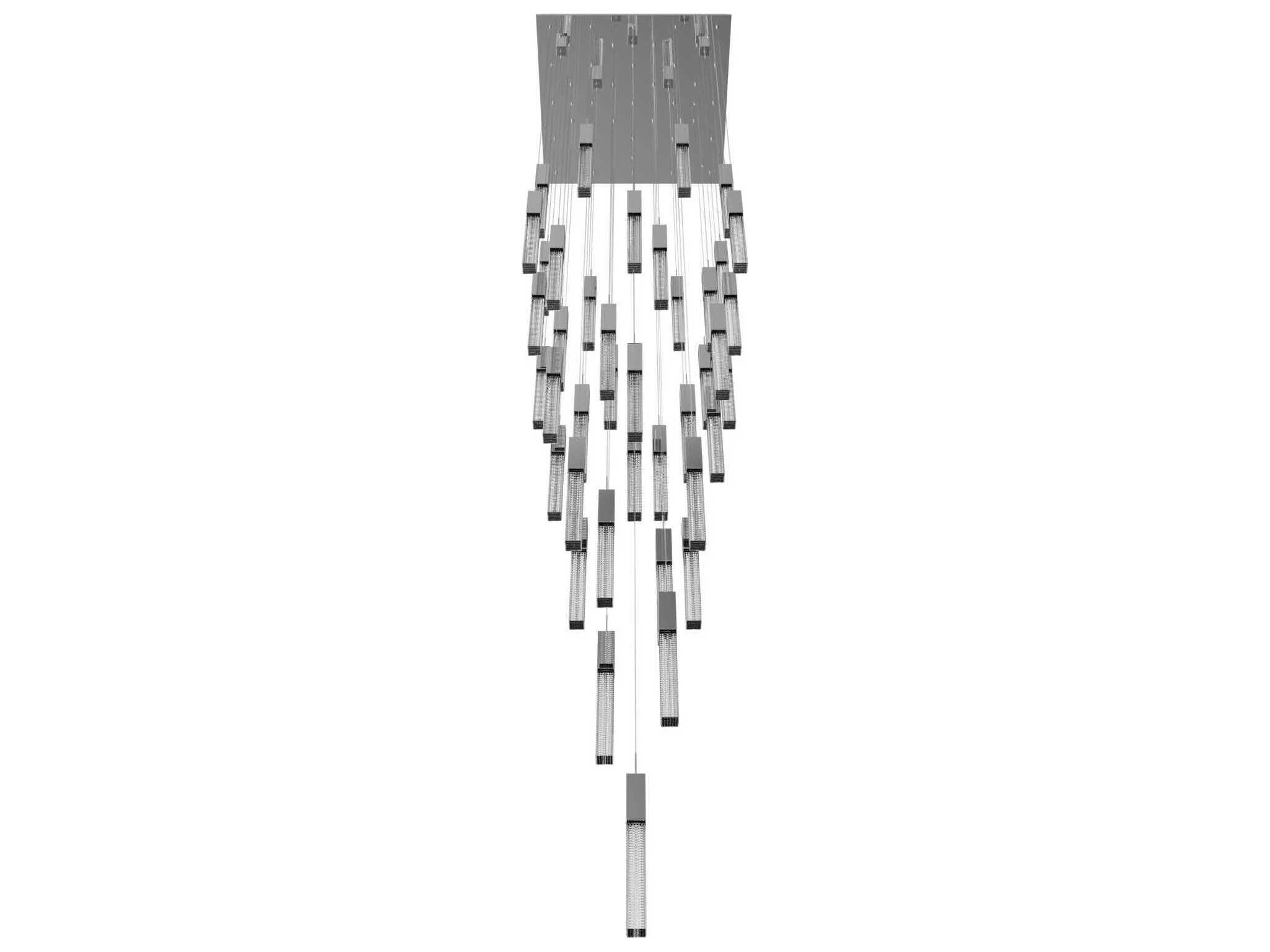 Avenue Lighting Boa 41-Light Polished Chrome Linear Pendant