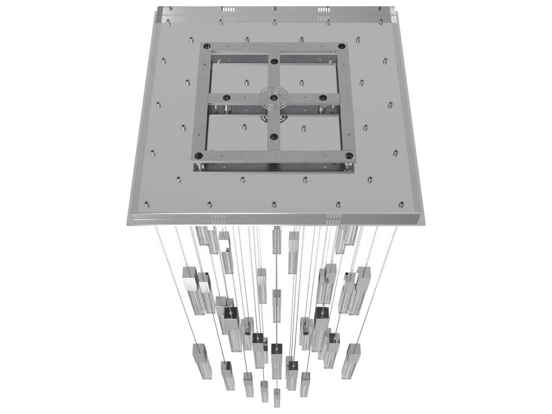 Avenue Lighting Boa 41-Light Polished Chrome Linear Pendant