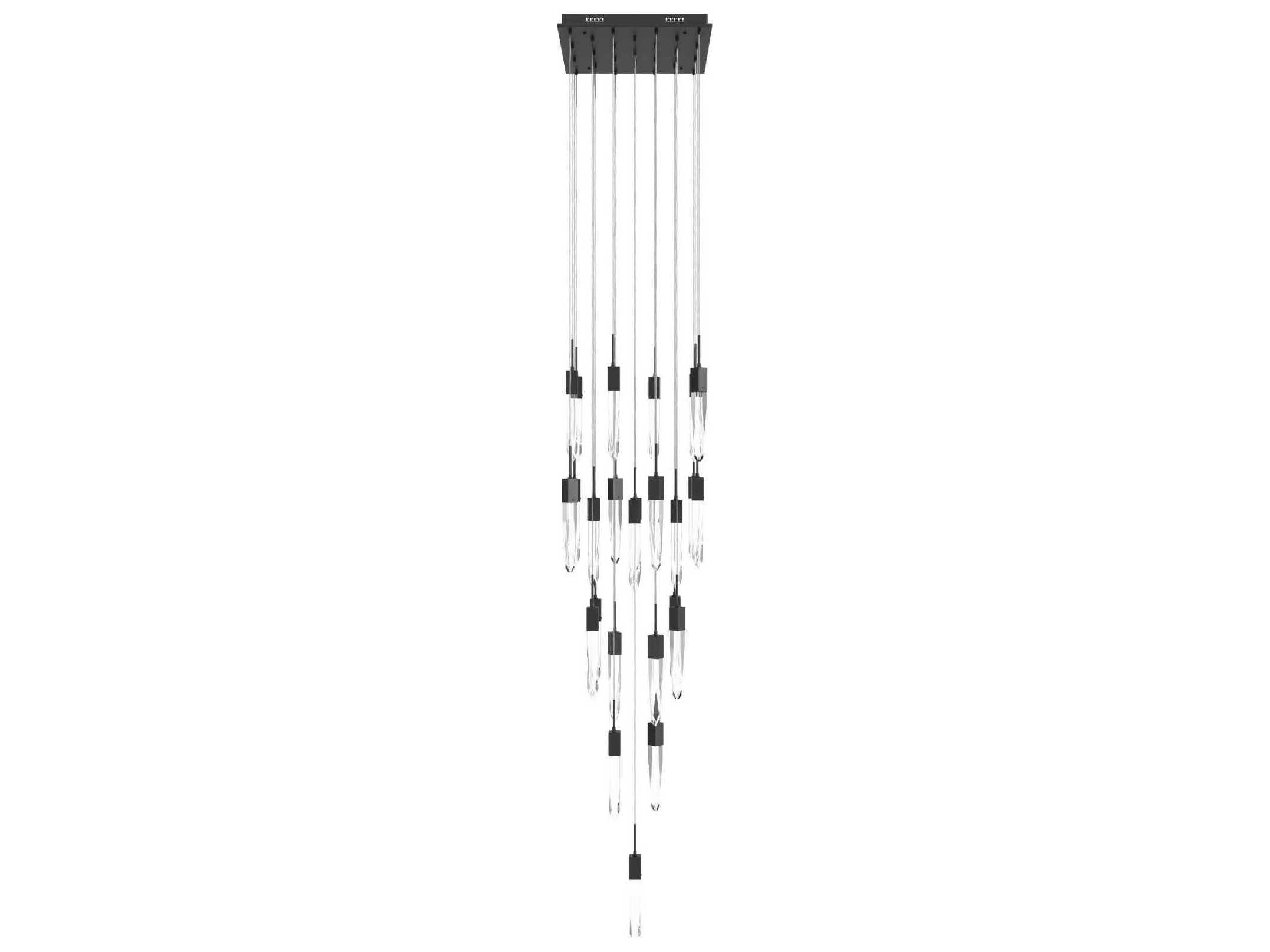Avenue Lighting Aspen 25-Light Black Linear Pendant