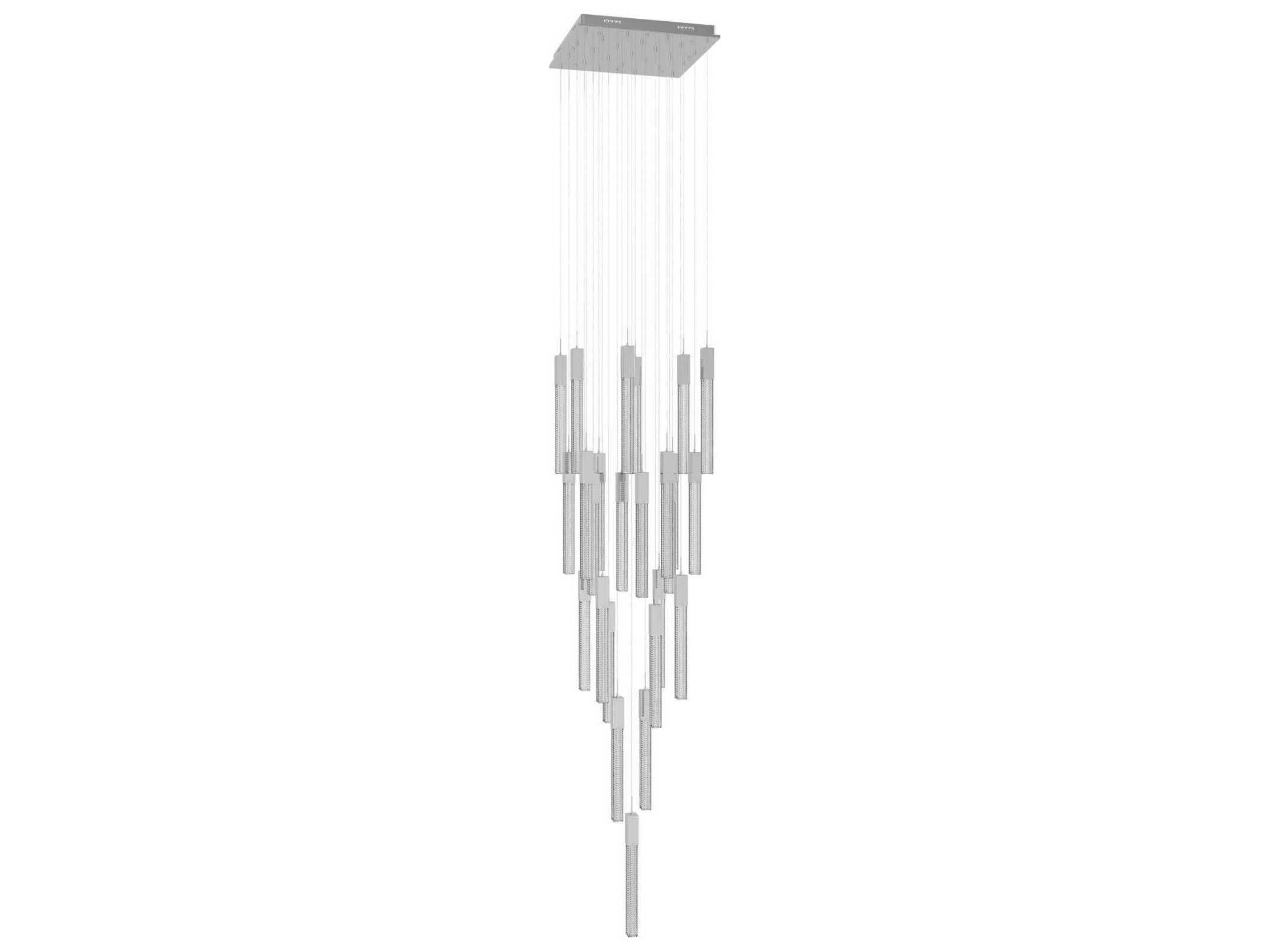 Avenue Lighting Boa 25-Light Polished Chrome Linear Pendant