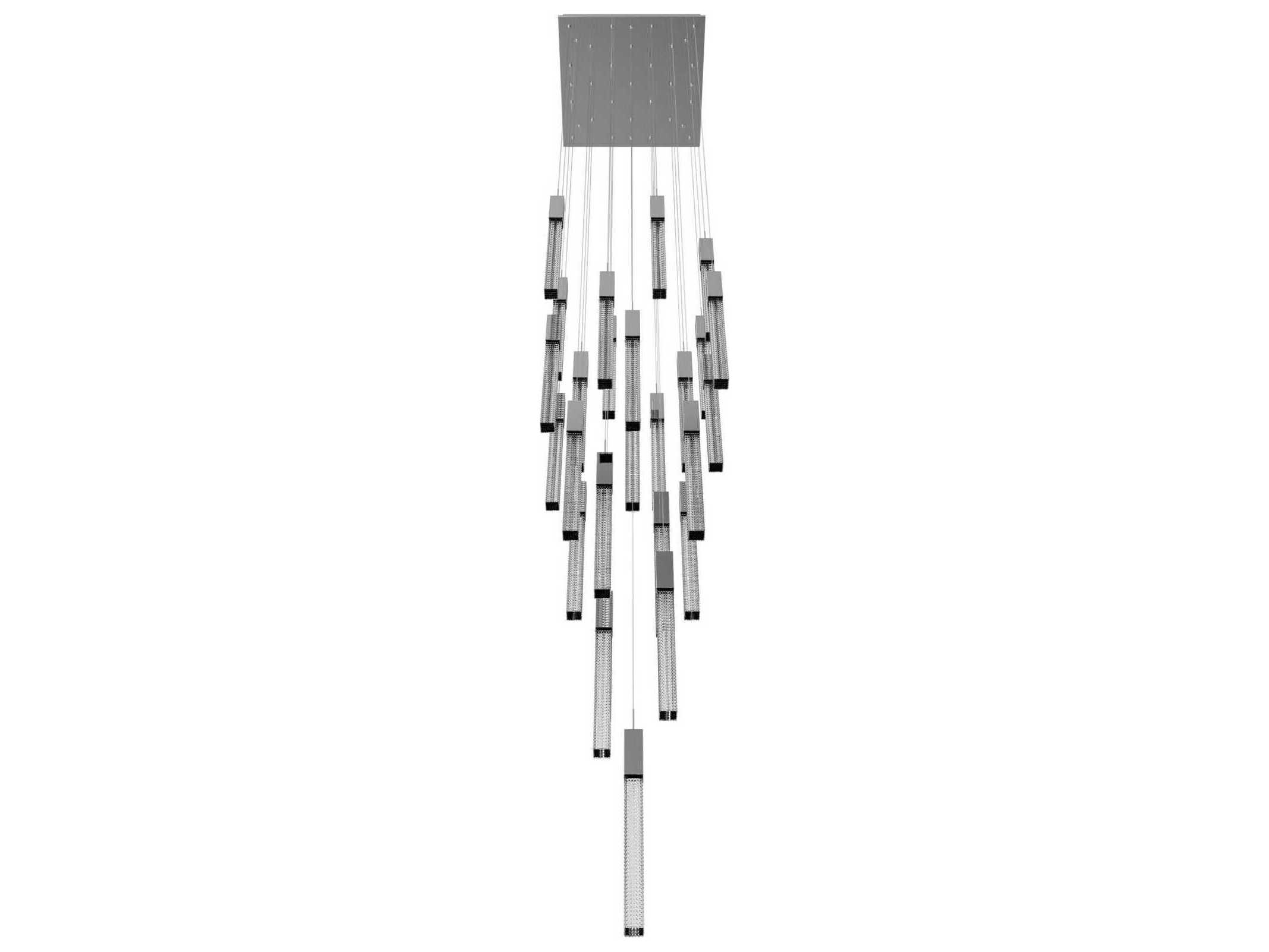 Avenue Lighting Boa 25-Light Polished Chrome Linear Pendant