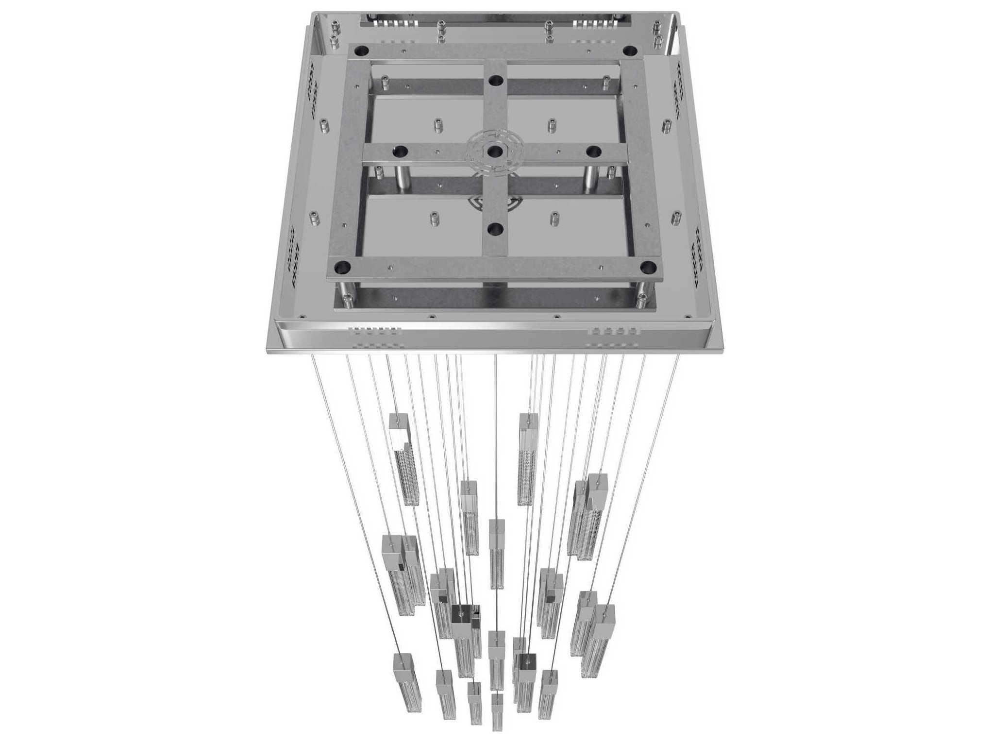 Avenue Lighting Boa 25-Light Polished Chrome Linear Pendant