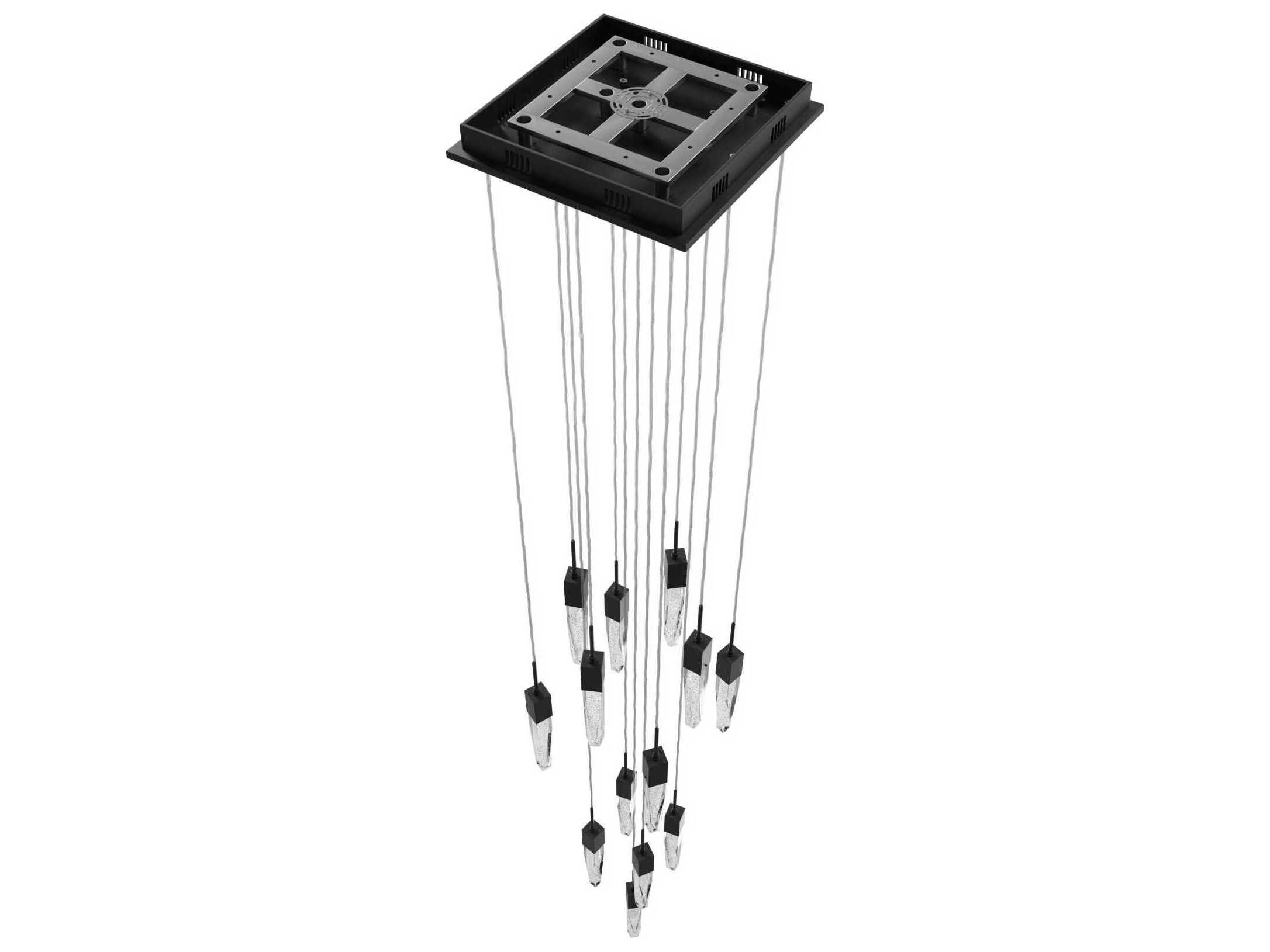 Avenue Lighting Aspen 13-Light Black Linear Pendant