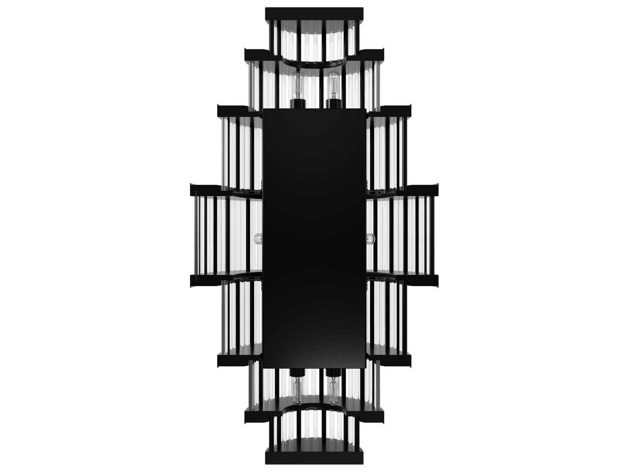 Avenue Lighting Waldorf 8-Light Polished Gunmetal Wall Sconce