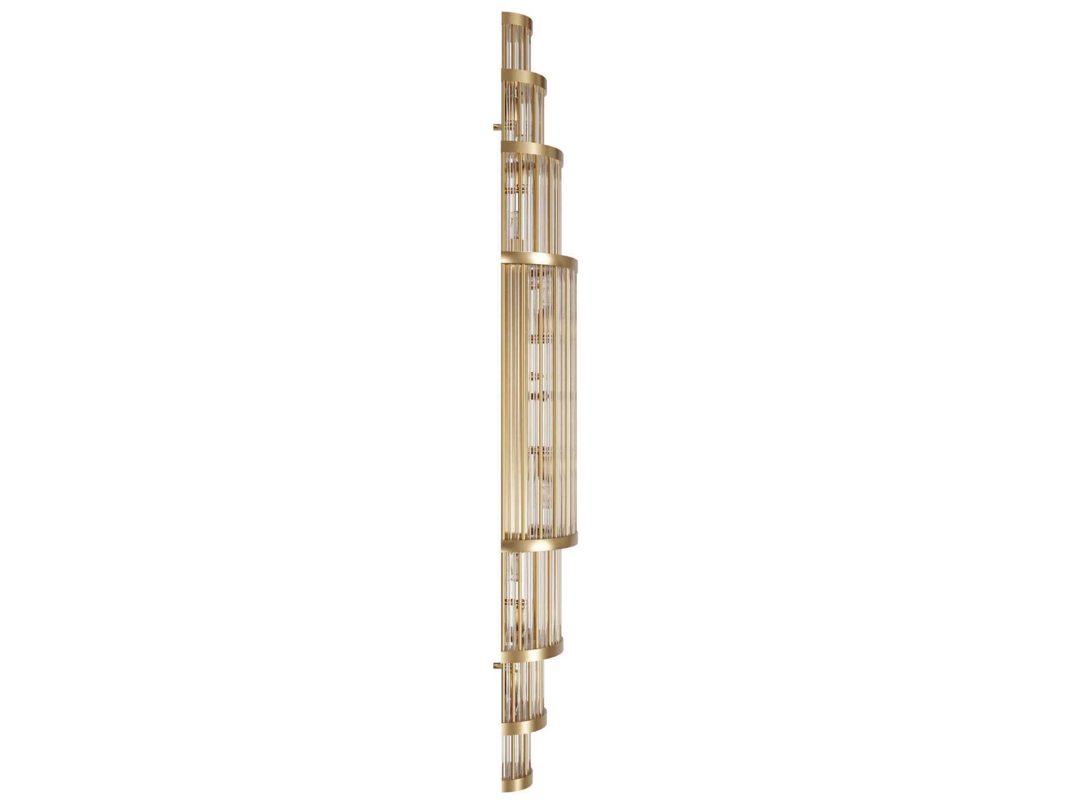 Avenue Lighting Waldorf 14-Light Aged Brass Wall Sconce