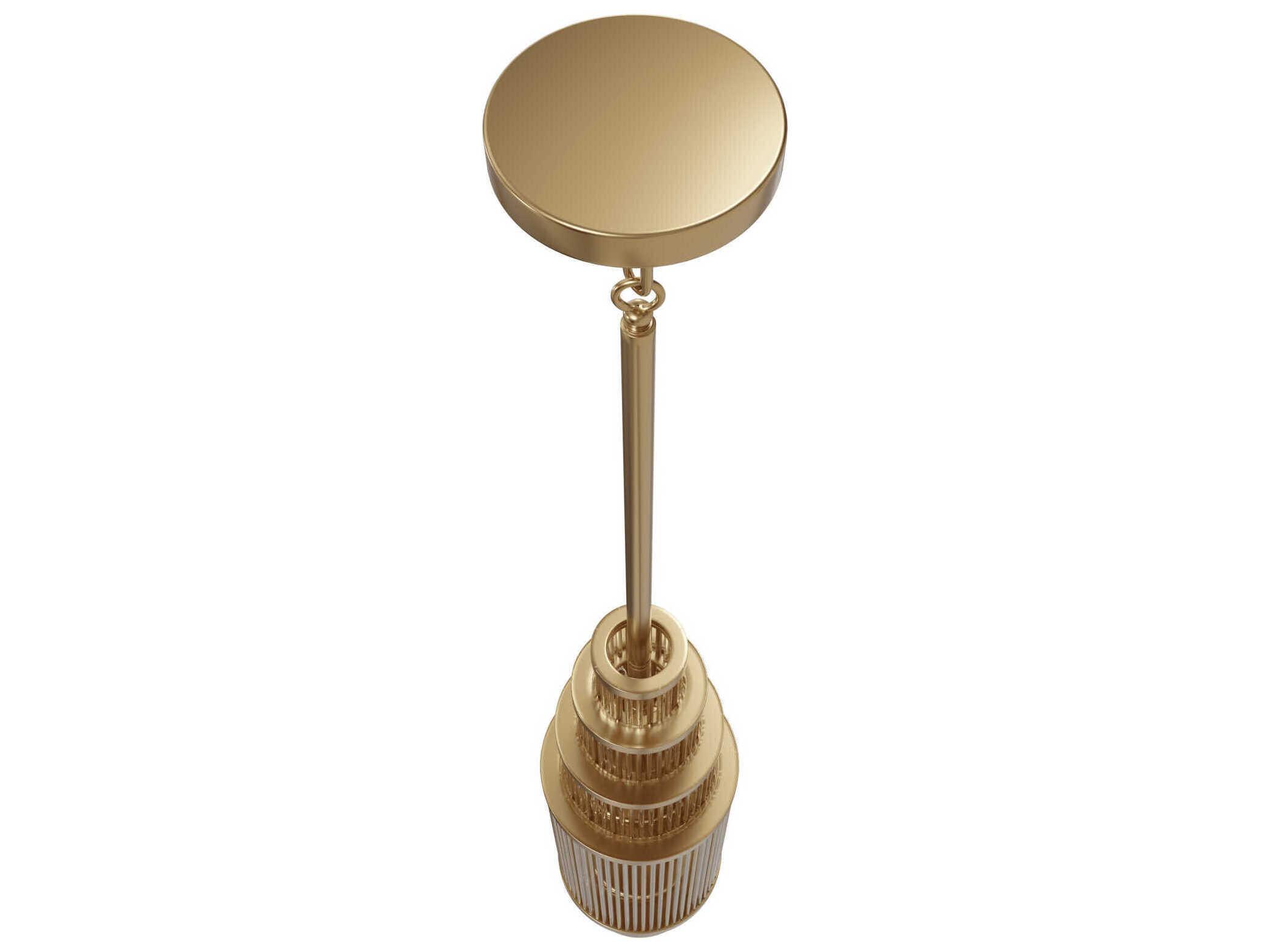 Avenue Lighting Waldorf 13-Light Aged Brass Tiered Mini Pendant