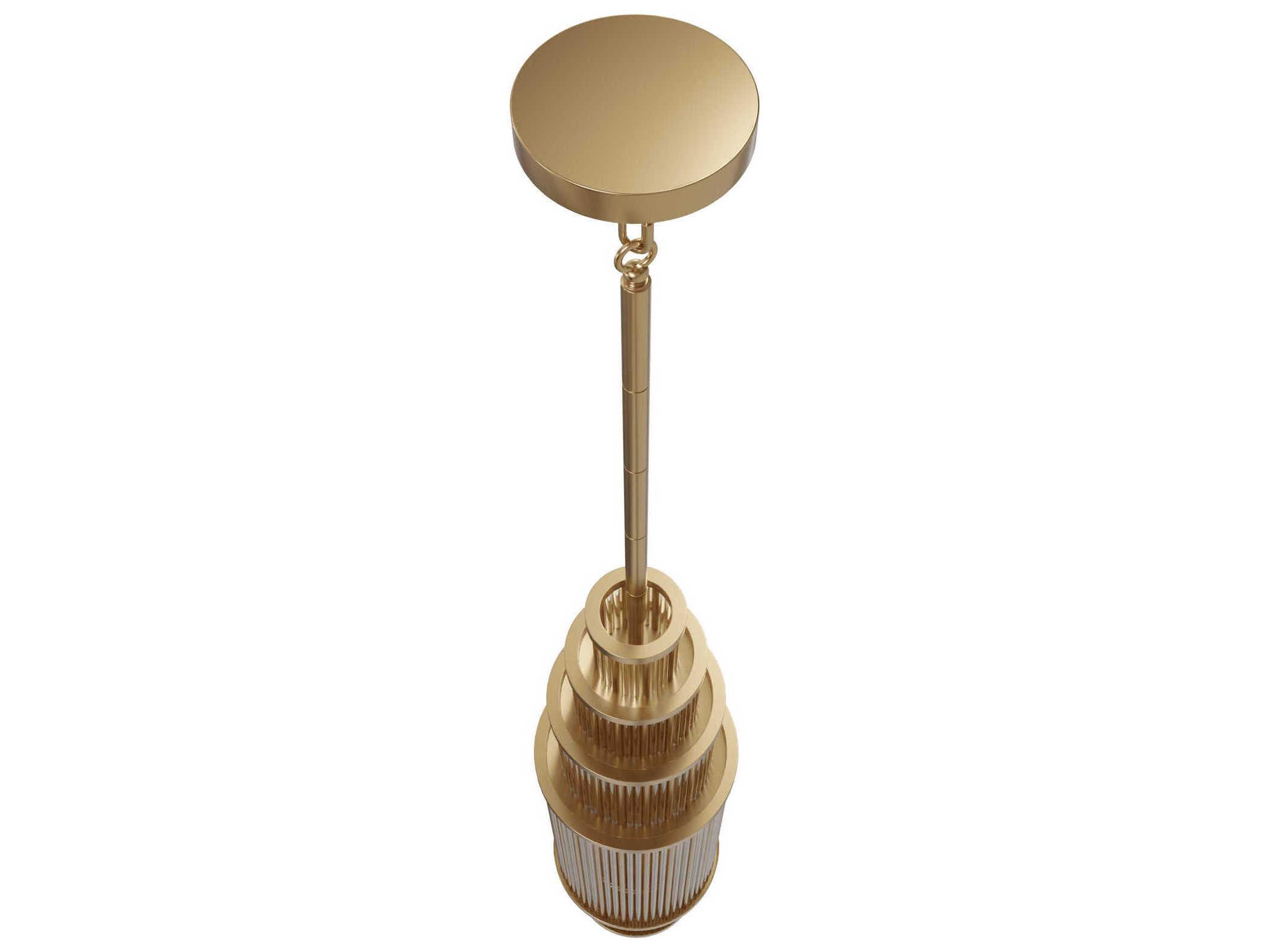 Avenue Lighting Waldorf 17-Light Aged Brass Tiered Mini Pendant