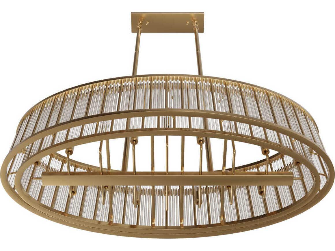 Avenue Lighting Waldorf 16-Light Aged Brass Island Pendant