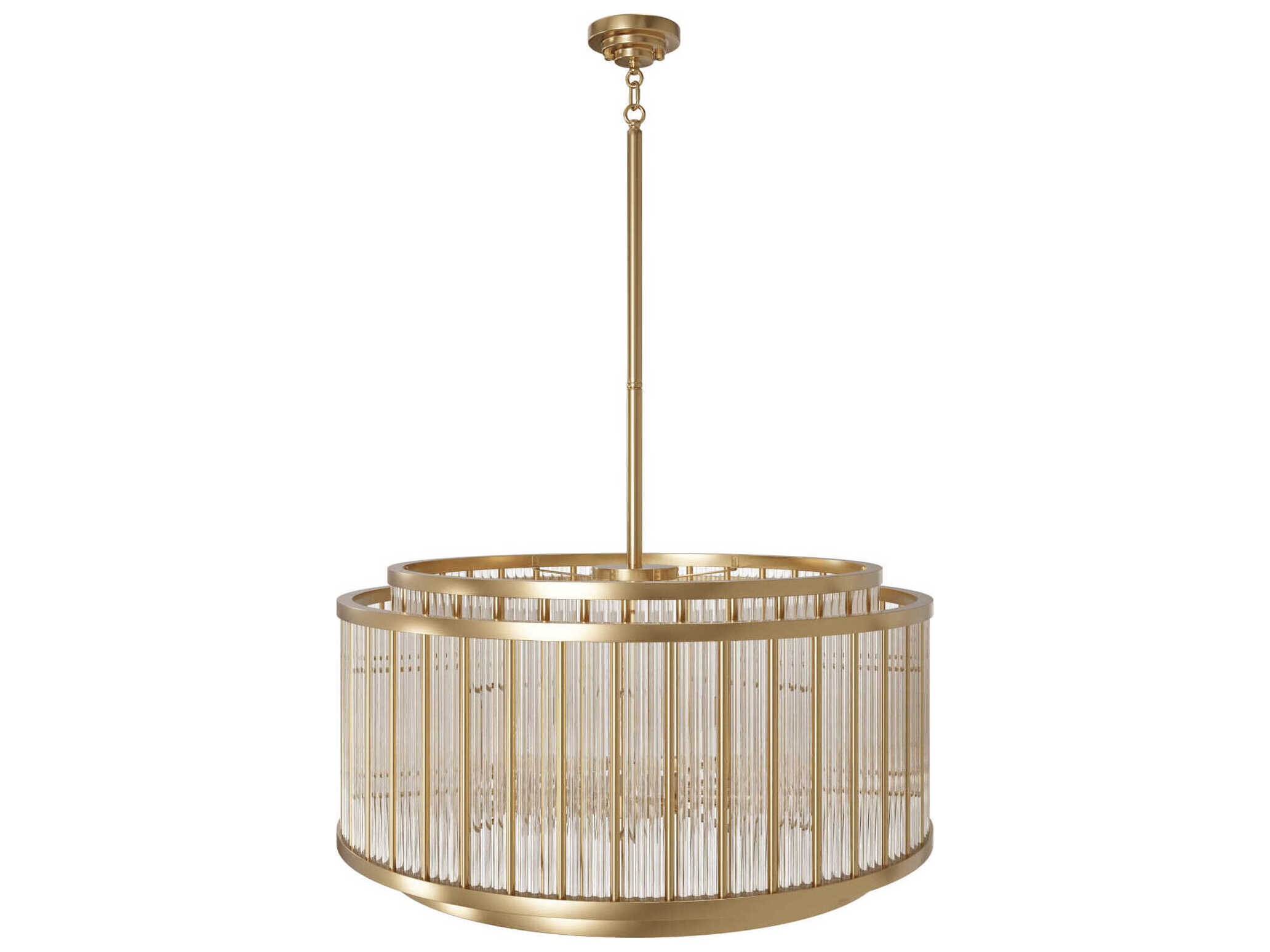 Avenue Lighting Waldorf 12-Light Aged Brass Round Pendant