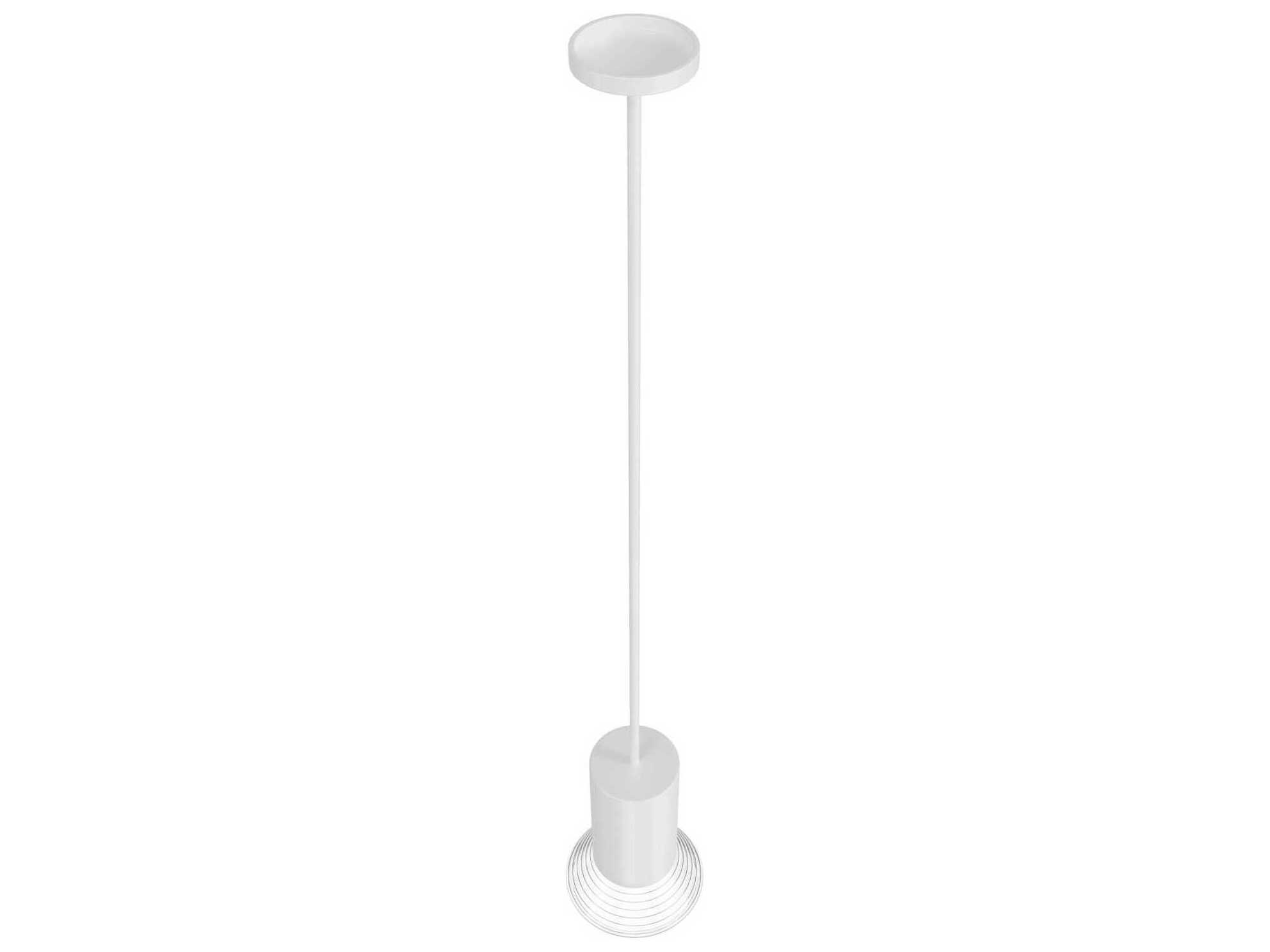 Avenue Lighting Newport 1-Light White Cylinder Mini Pendant