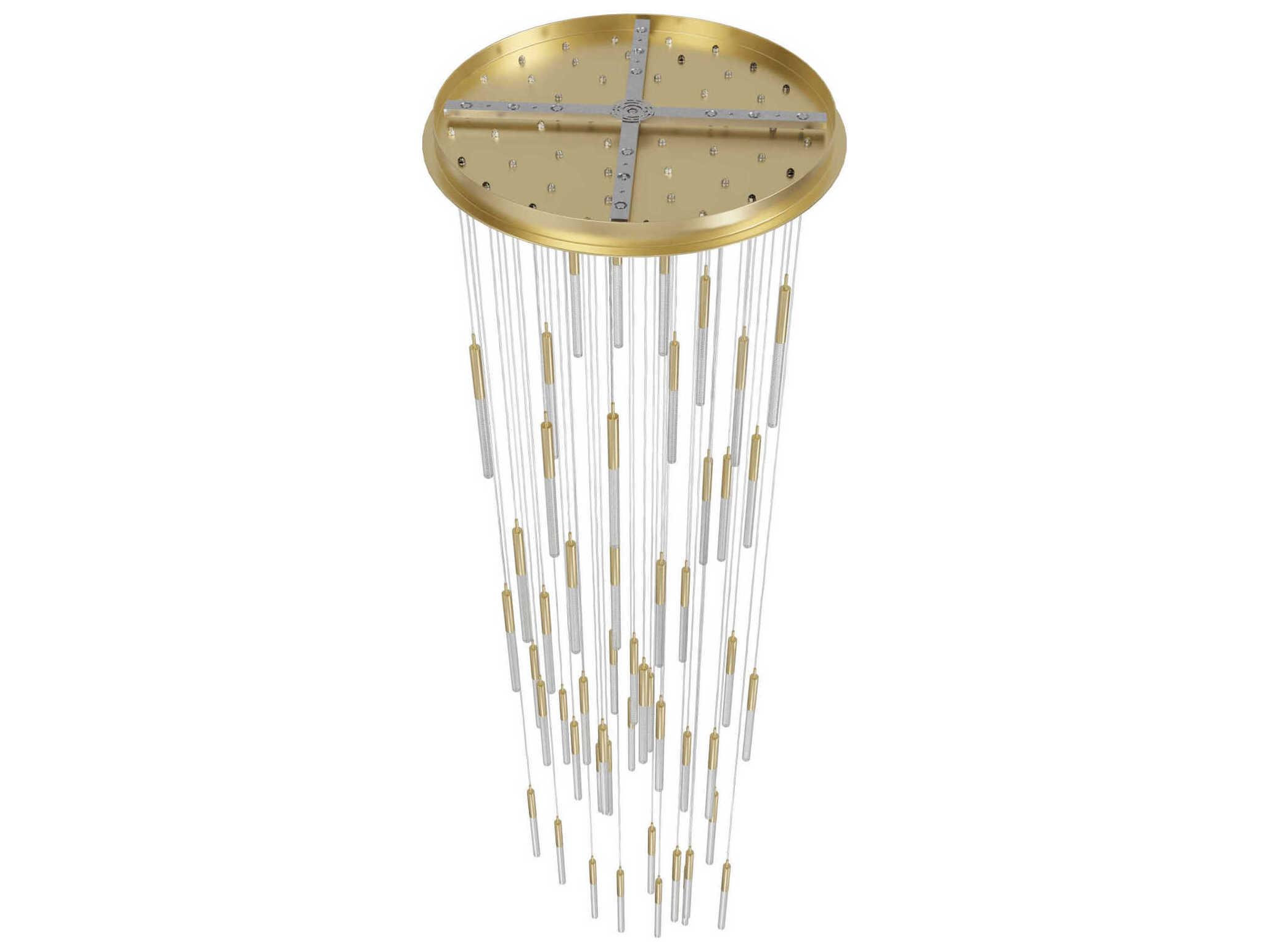 Avenue Lighting Main St 51-Light Brushed Brass Linear Pendant