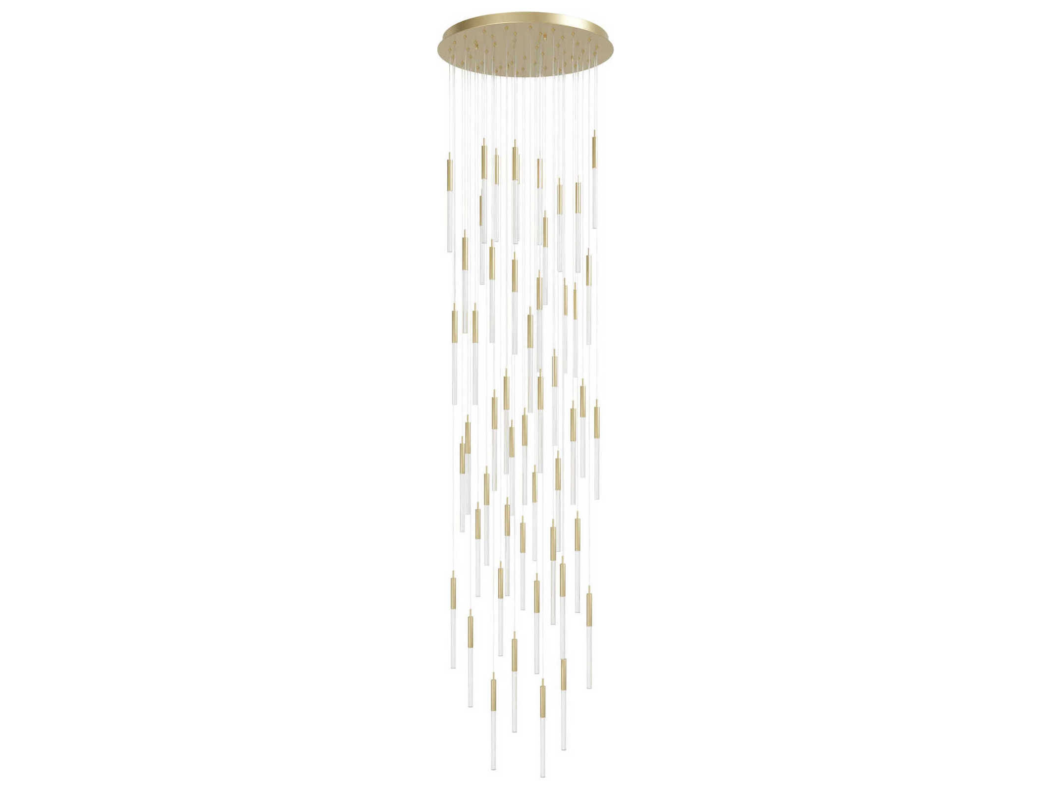 Avenue Lighting Main St 51-Light Brushed Brass Linear Pendant
