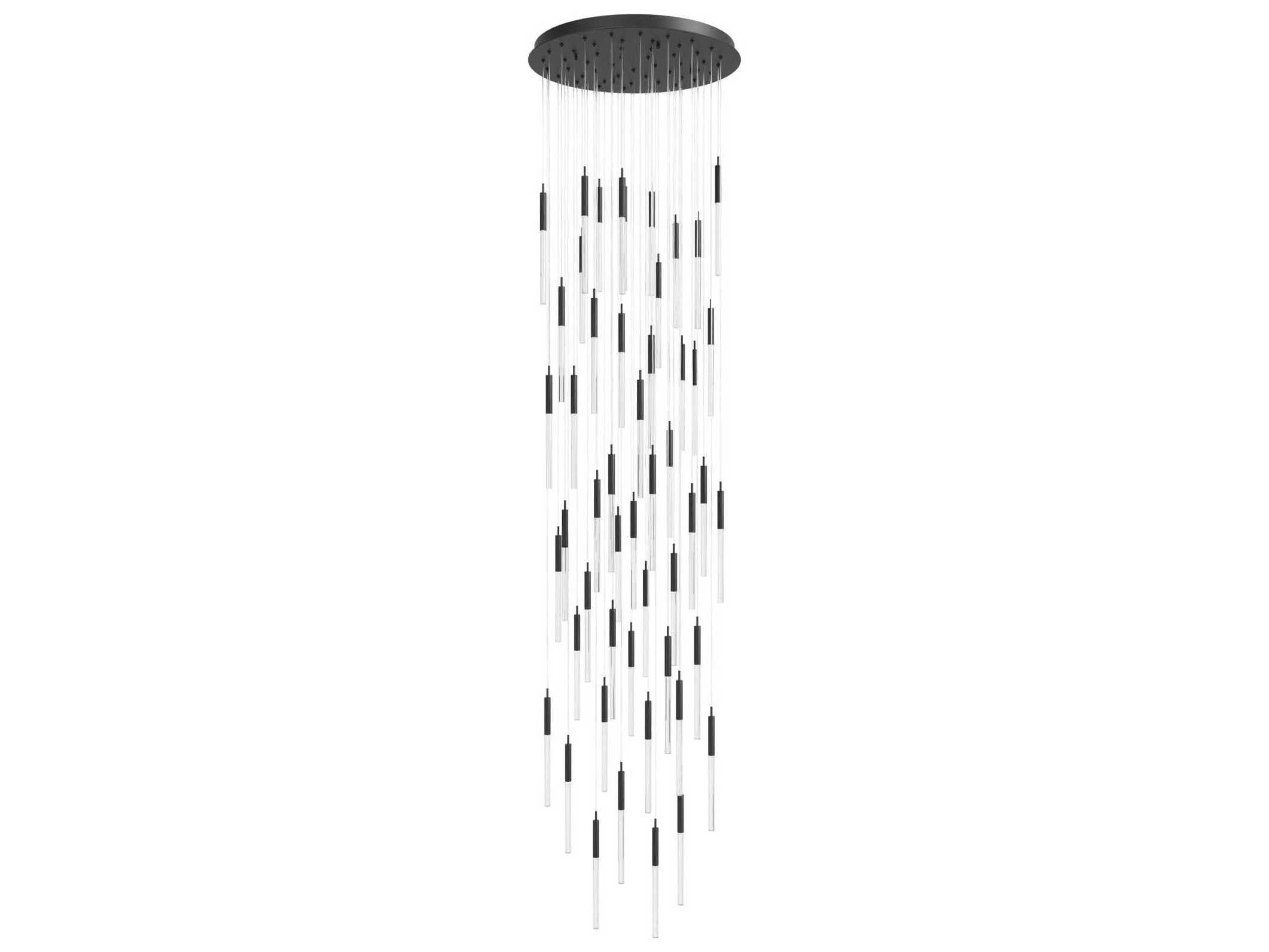 Avenue Lighting Main St 31-Light Black Pendant