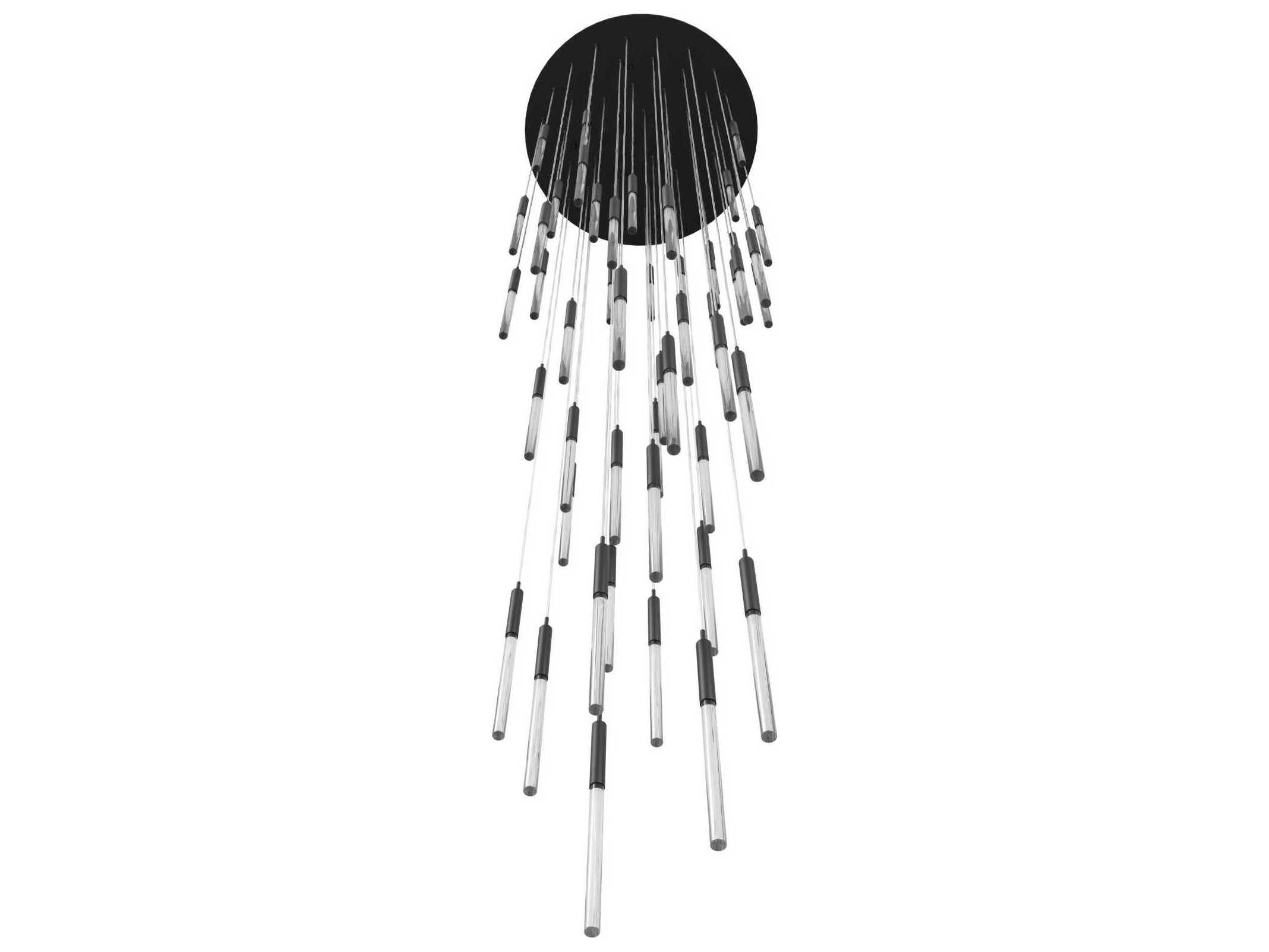 Avenue Lighting Main St 31-Light Black Pendant