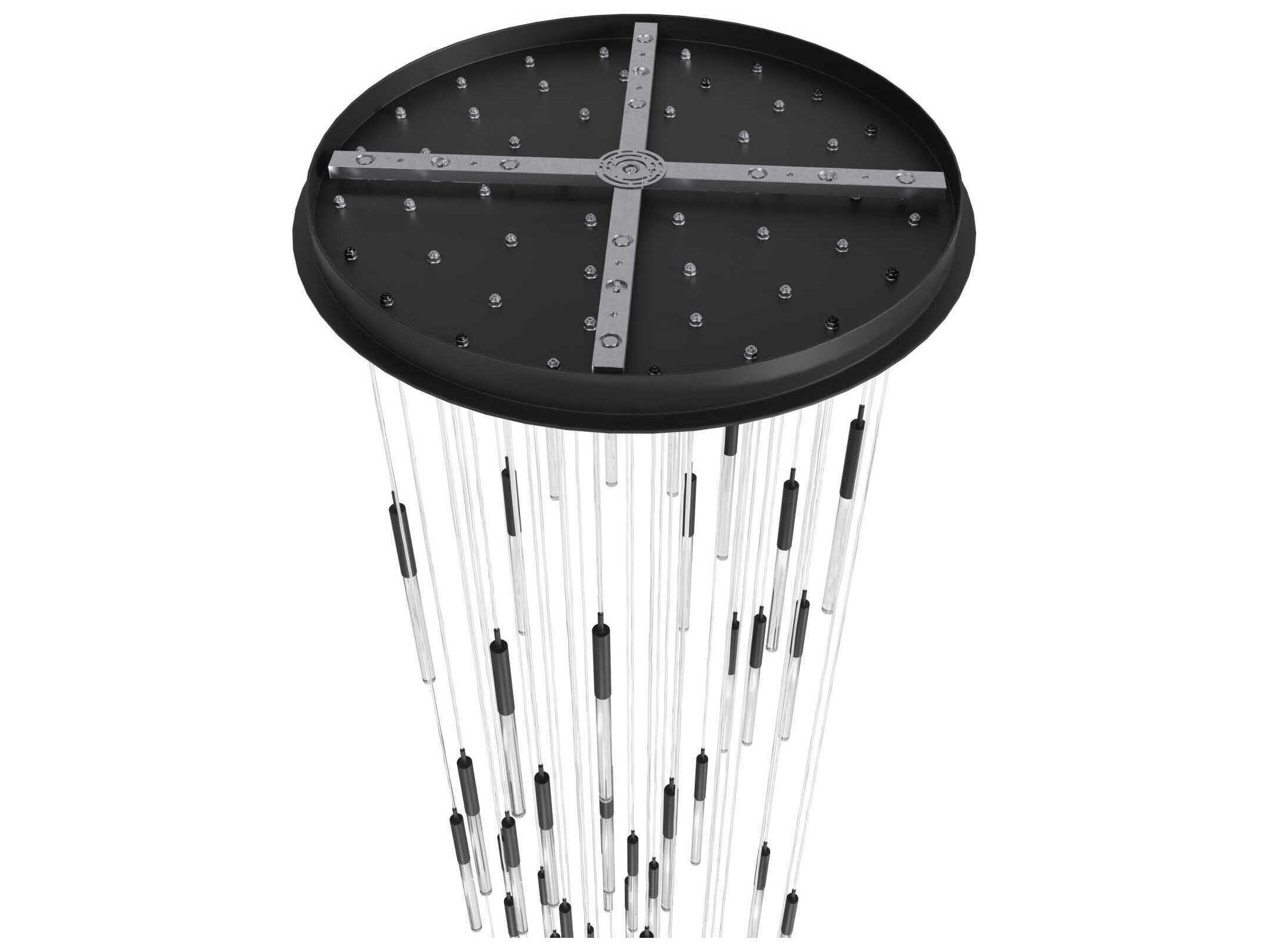 Avenue Lighting Main St 31-Light Black Pendant