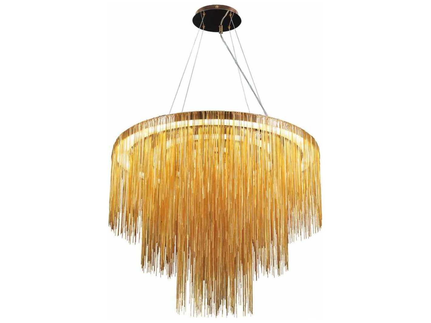 Avenue Lighting Fountain Ave Gold Round Pendant