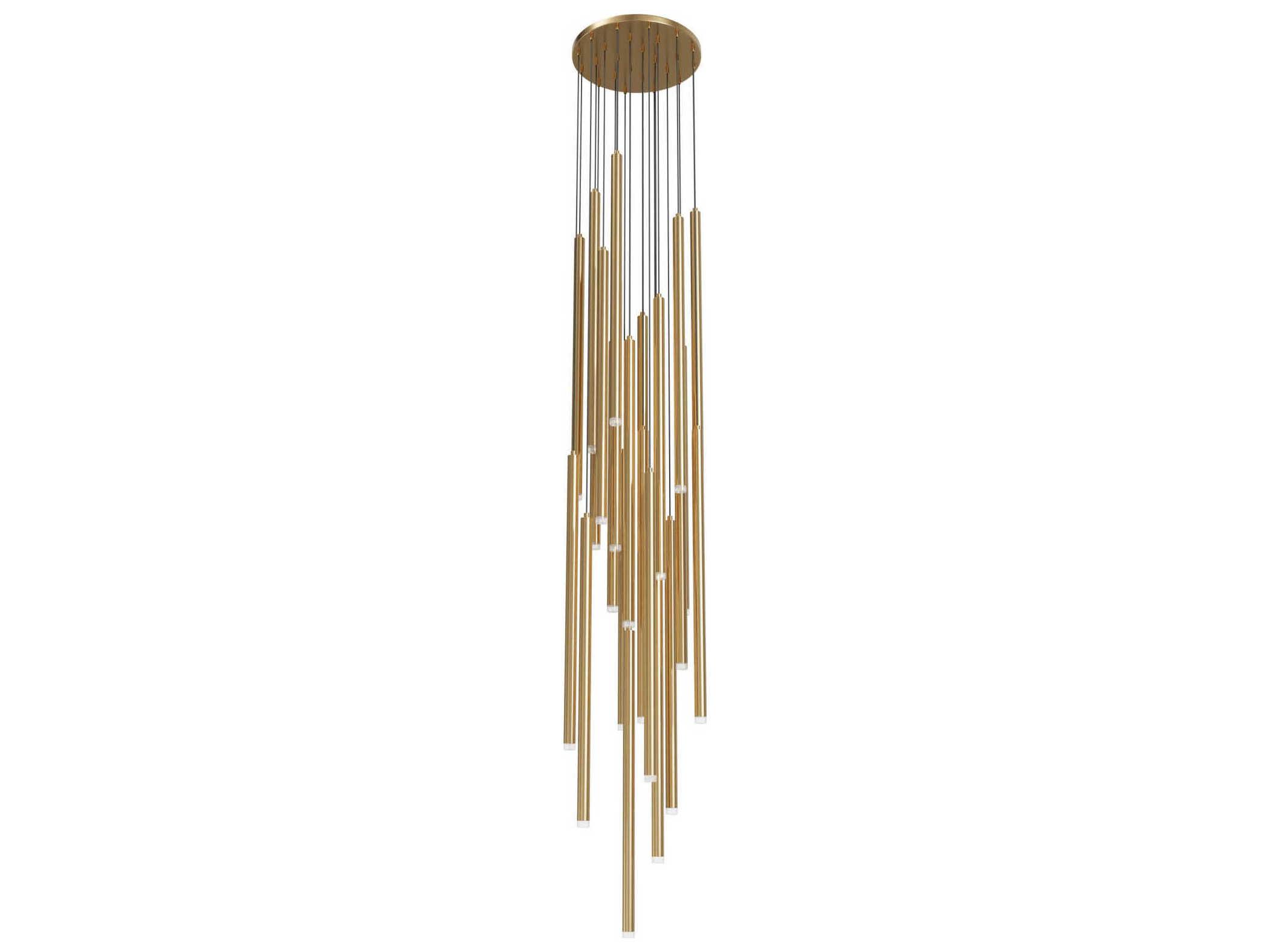 Avenue Lighting Filmore Ave 25-Light Aged Brass Linear Pendant