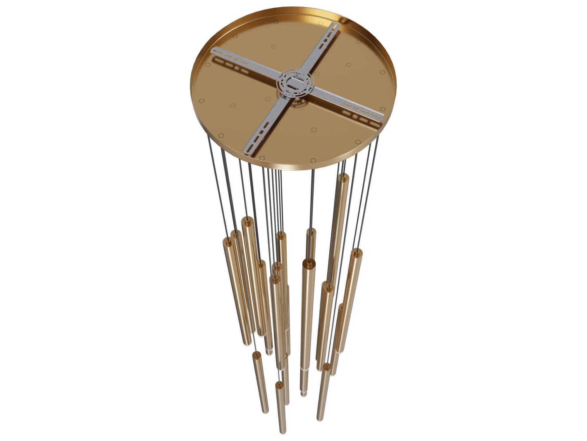 Avenue Lighting Filmore Ave 25-Light Aged Brass Linear Pendant