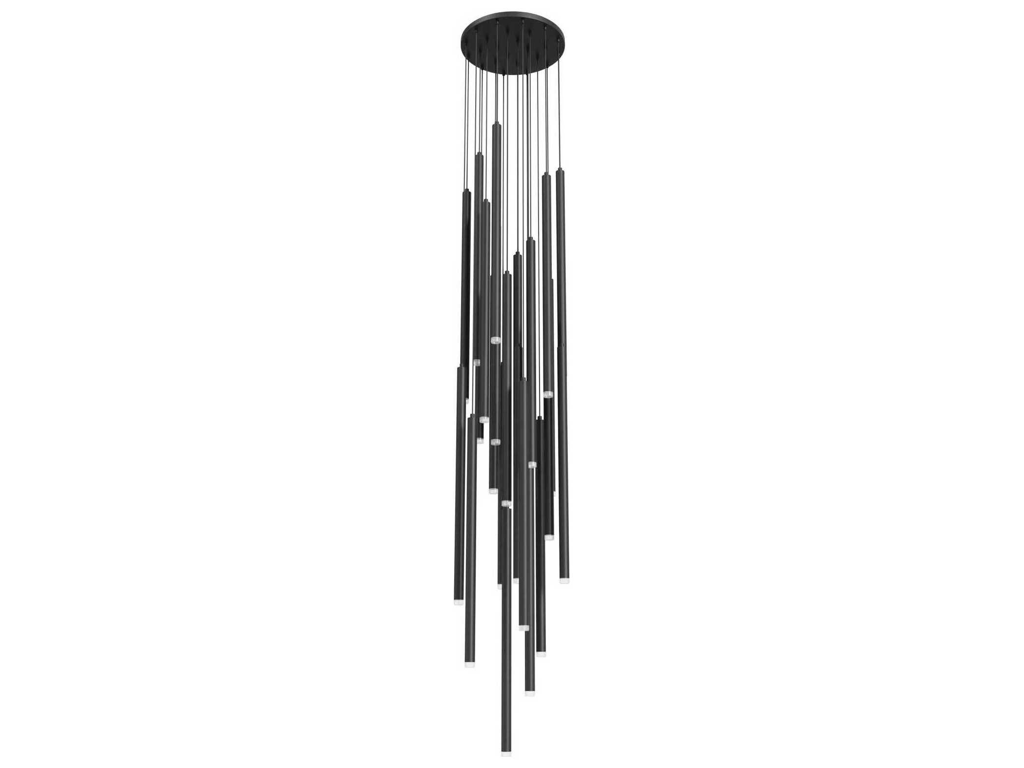 Avenue Lighting Filmore Ave 25-Light Black Linear Pendant