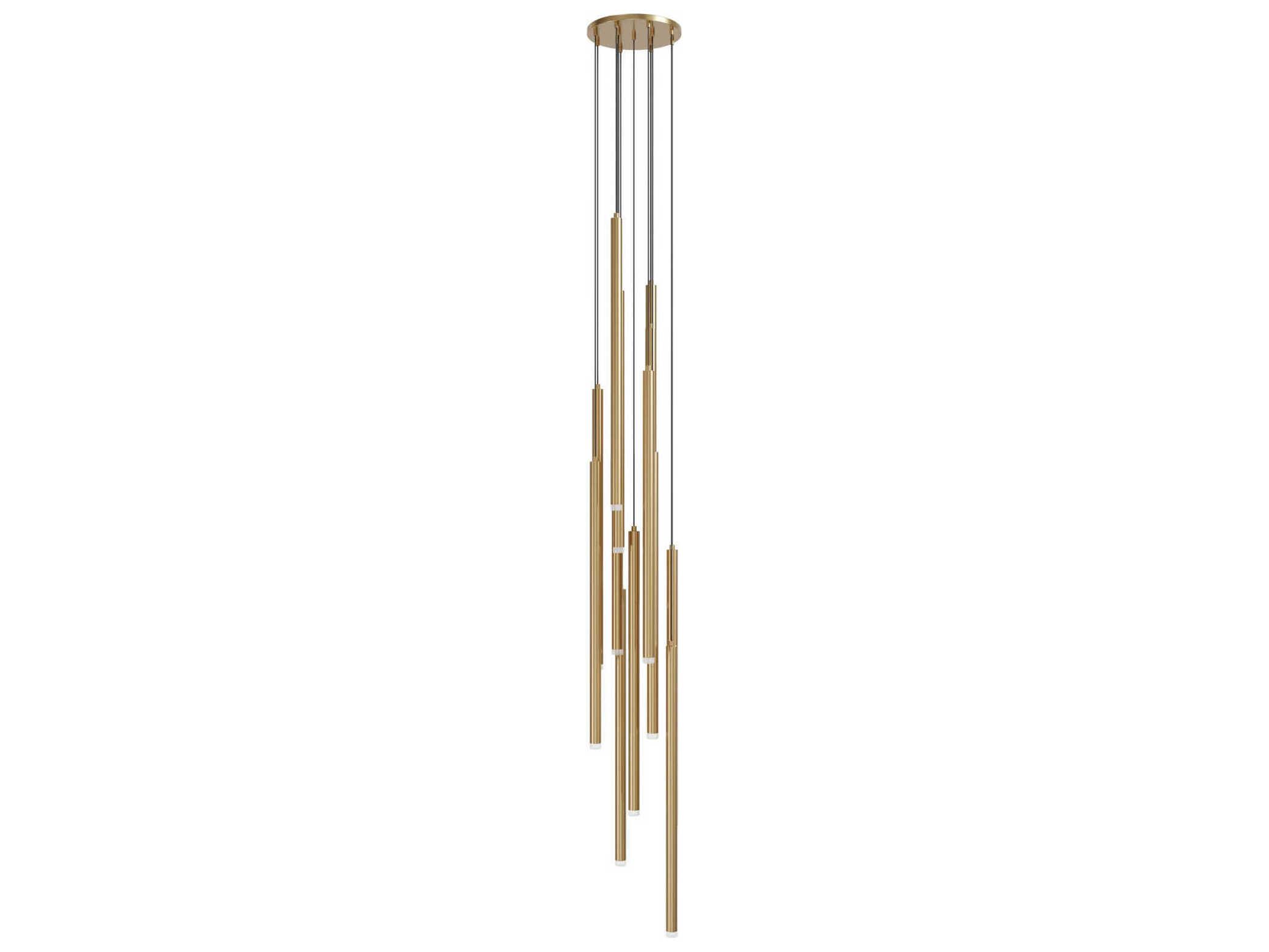 Avenue Lighting Filmore Ave 13-Light Aged Brass Linear Pendant