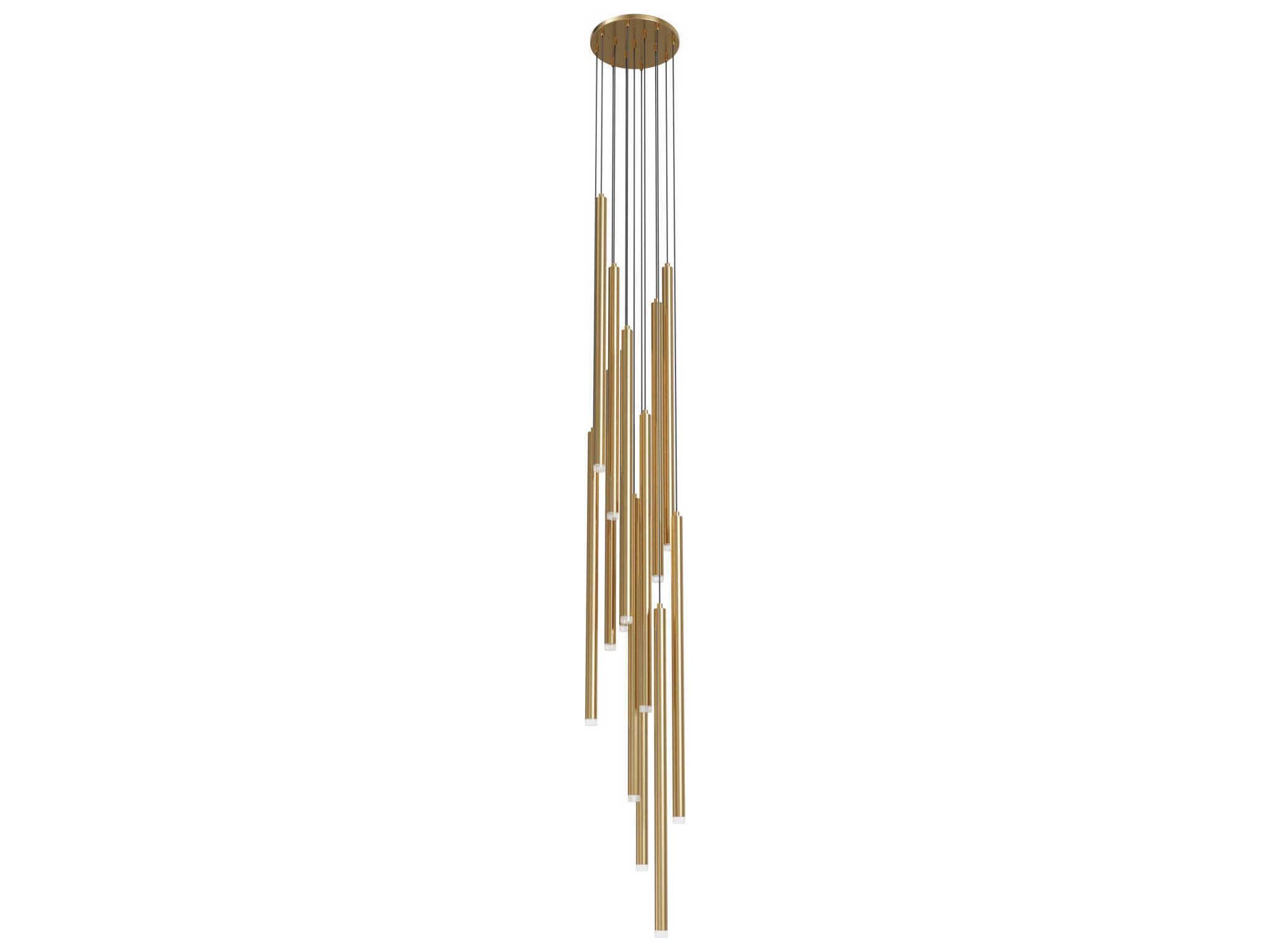 Avenue Lighting Filmore Ave 13-Light Aged Brass Linear Pendant
