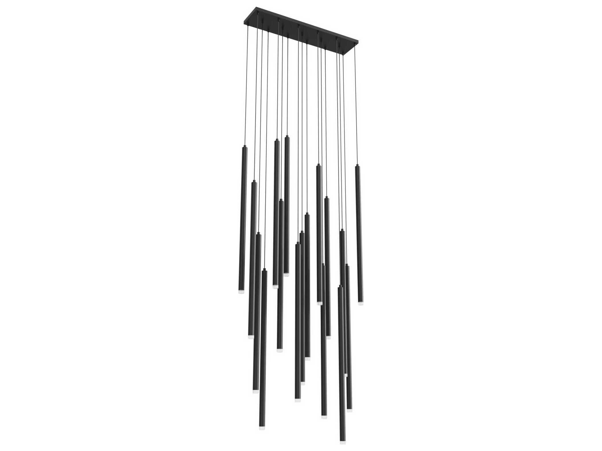 Avenue Lighting Filmore Ave 17-Light Black Linear Island Pendant