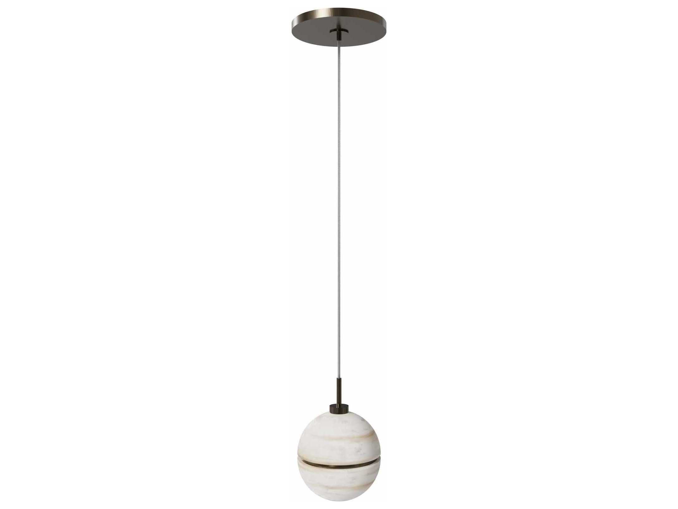 Avenue Lighting Sedona 1-Light Aged Brass Globe Mini Pendant