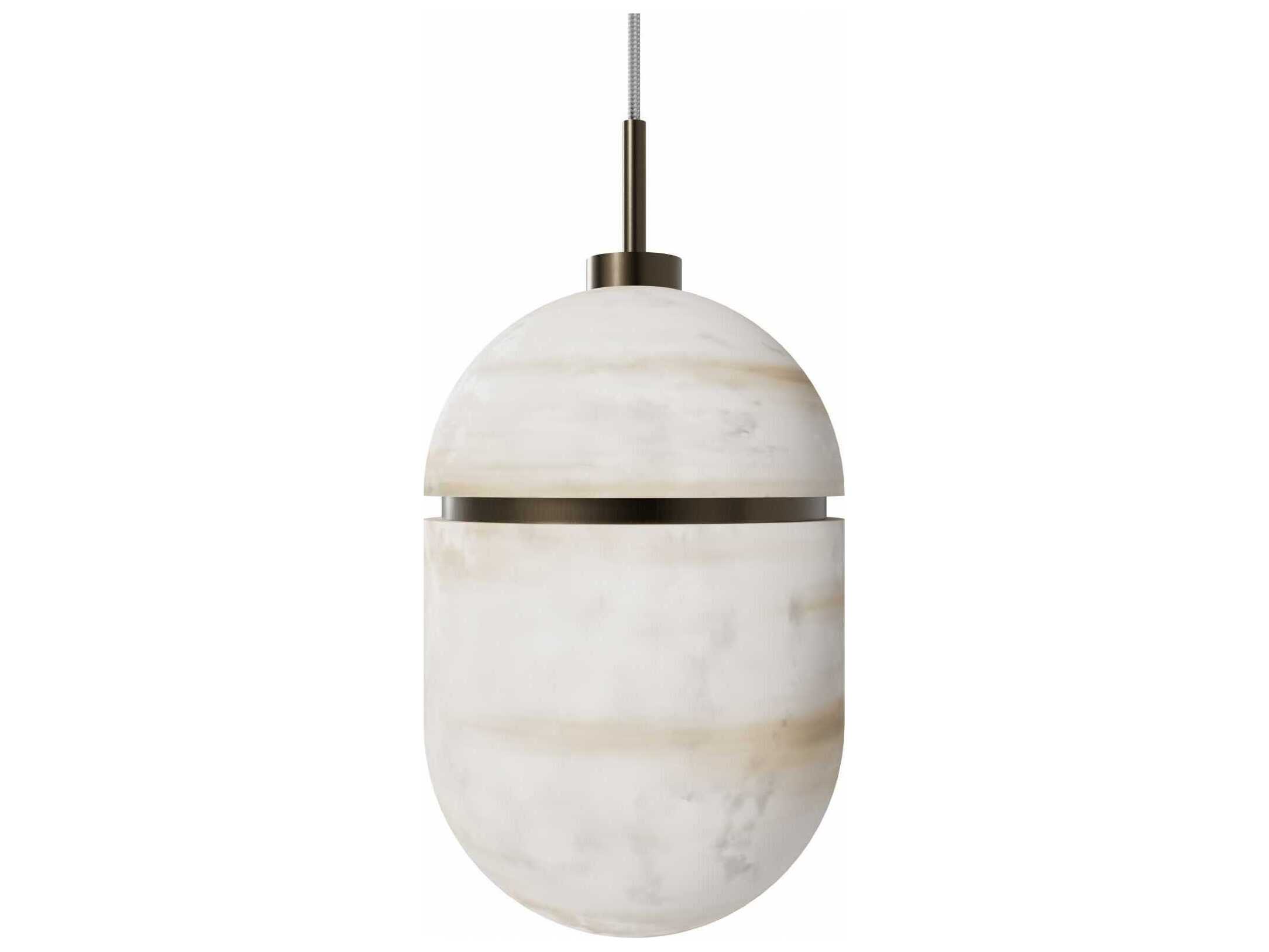 Avenue Lighting Sedona 1-Light Aged Brass Mini Pendant