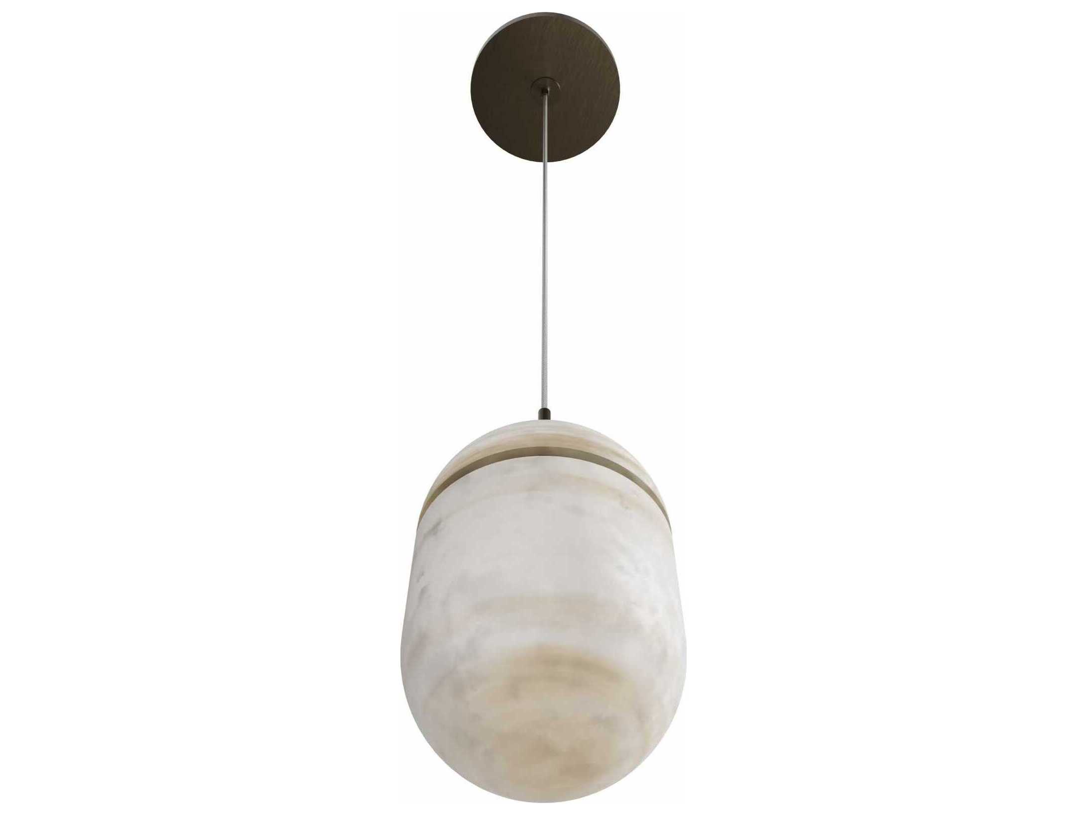 Avenue Lighting Sedona 1-Light Aged Brass Mini Pendant