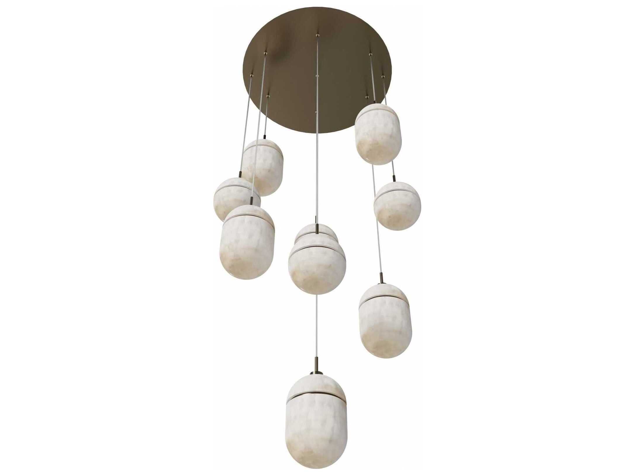 Avenue Lighting Sedona 9-Light Aged Brass Pendant
