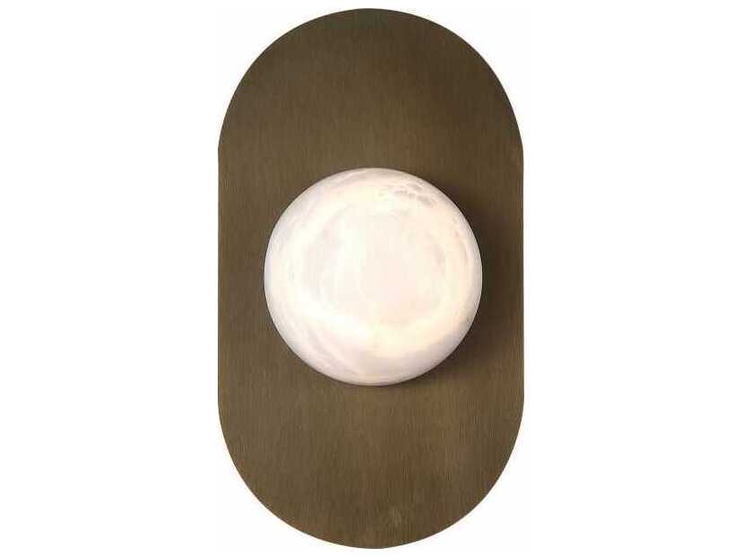 Avenue Lighting Sedona 1-Light Aged Brass Wall Sconce