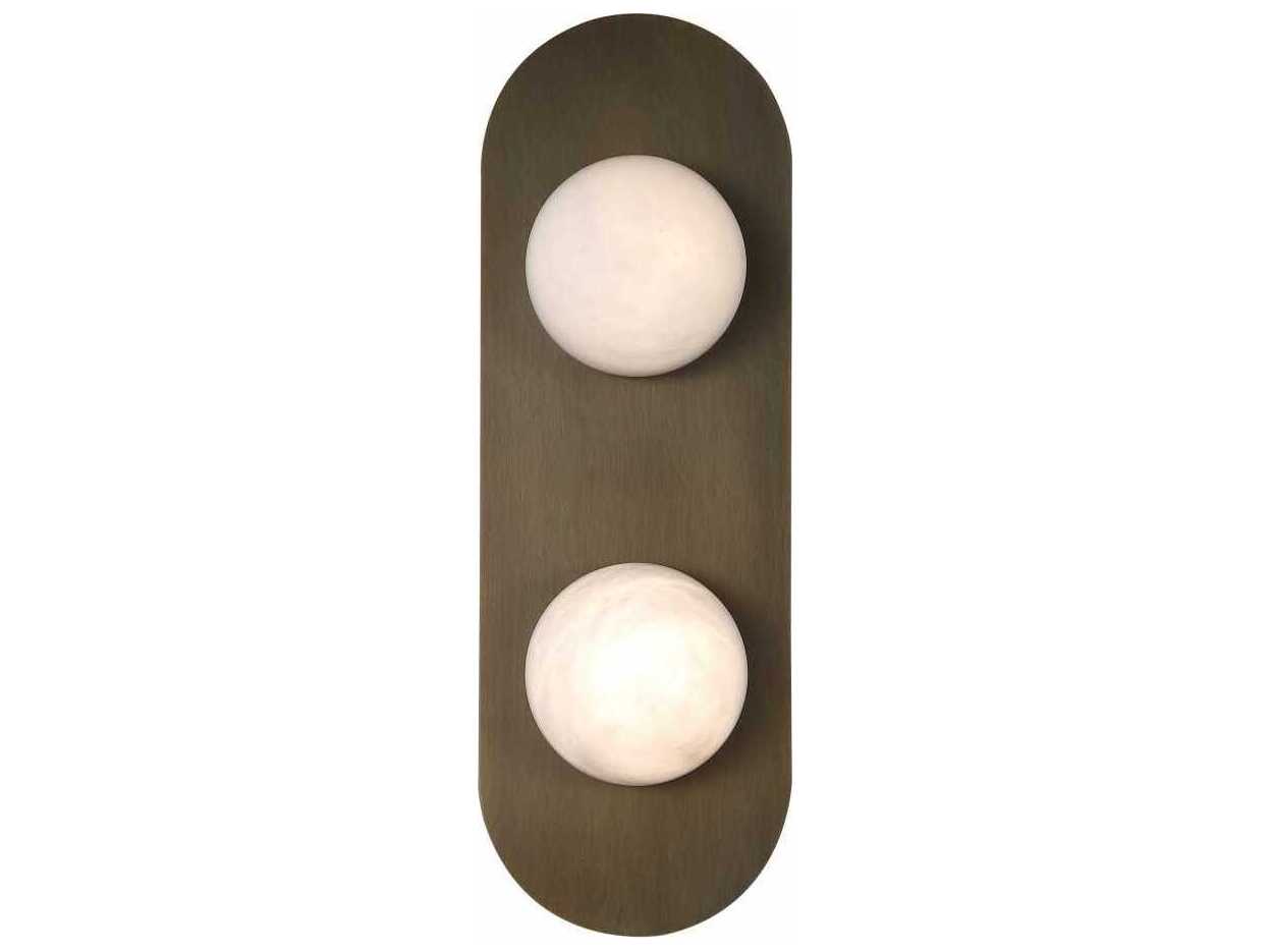 Avenue Lighting Sedona 2-Light Aged Brass Wall Sconce