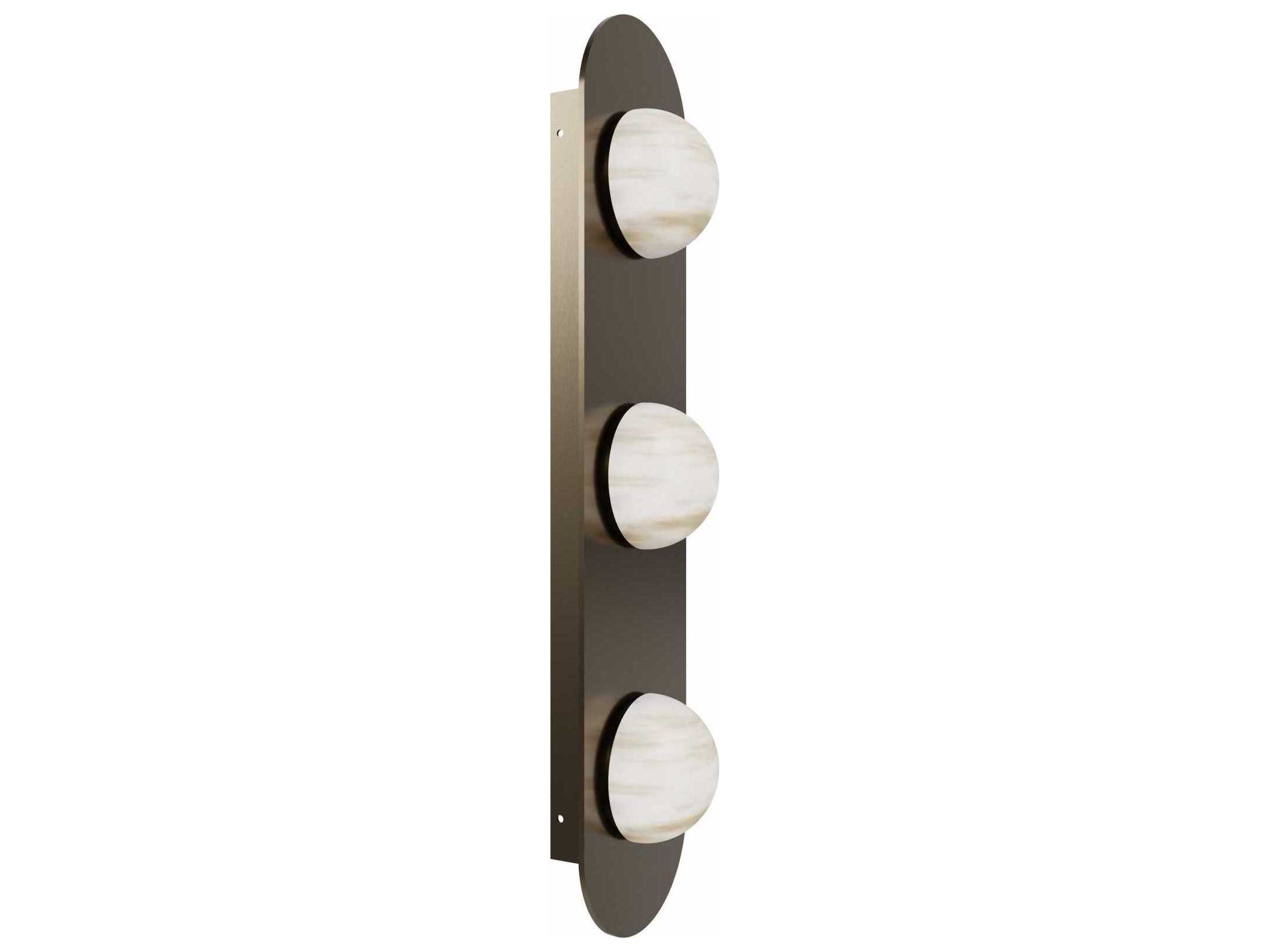 Avenue Lighting Sedona 3-Light Aged Brass Wall Sconce