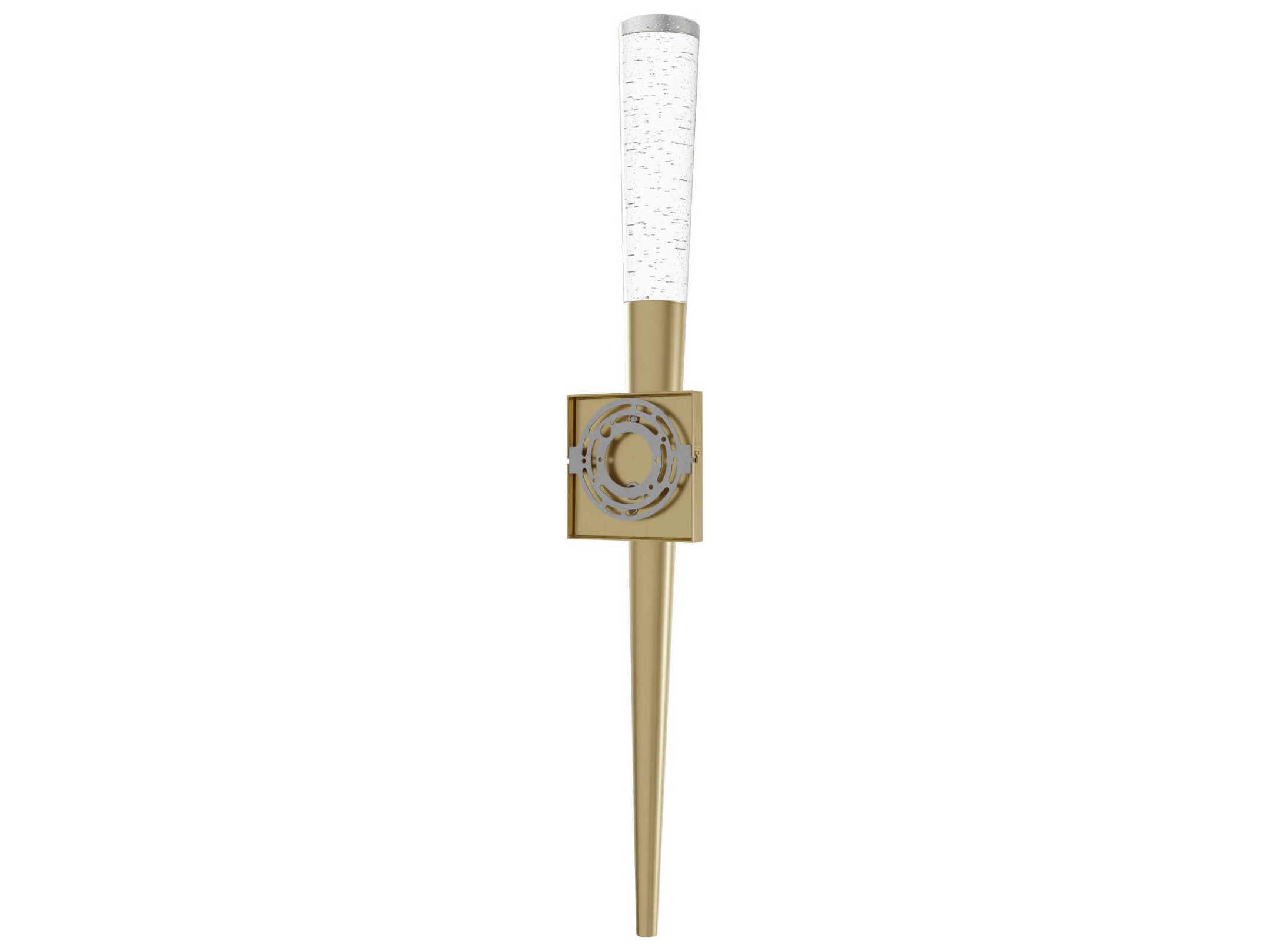 Avenue Lighting The Original Glacier 1-Light Brushed Brass Wall Sconce