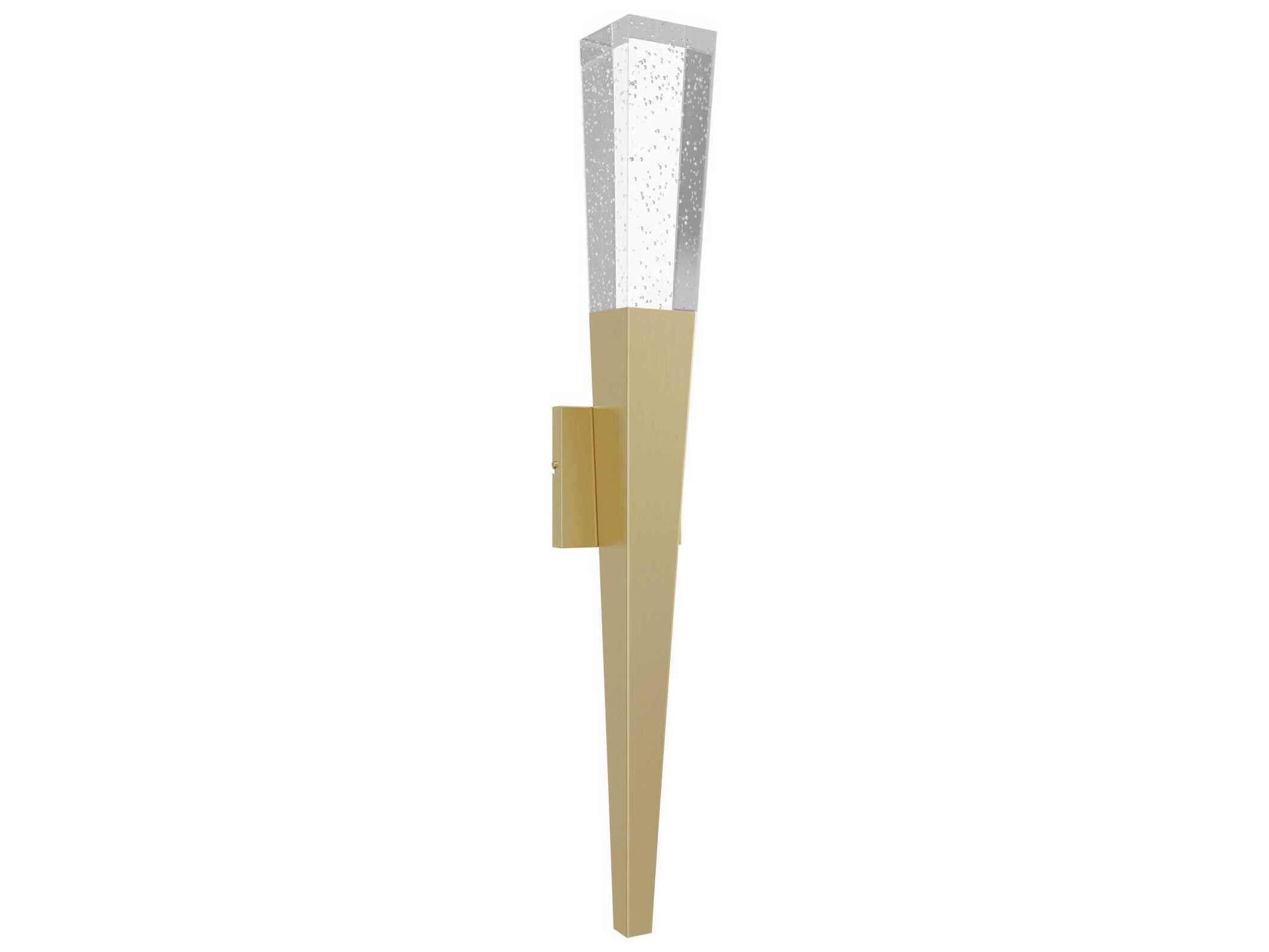 Avenue Lighting The Original Glacier 1-Light Brushed Brass Wall Sconce