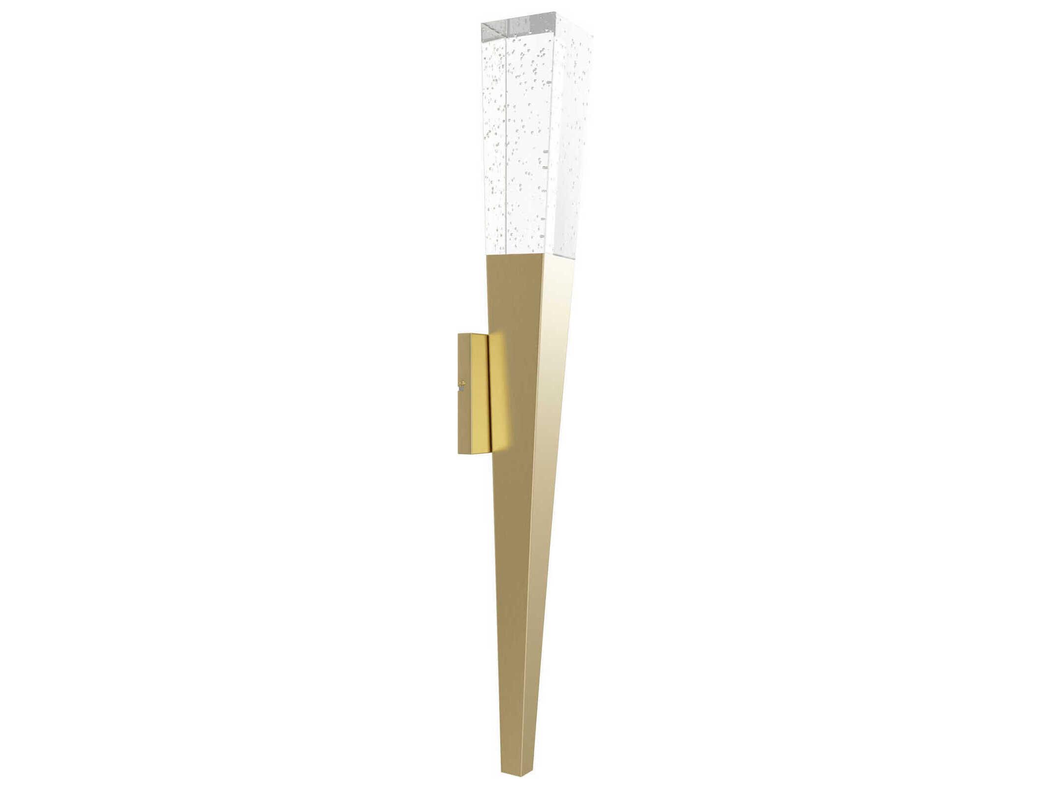 Avenue Lighting The Original Glacier 1-Light Brushed Brass Wall Sconce