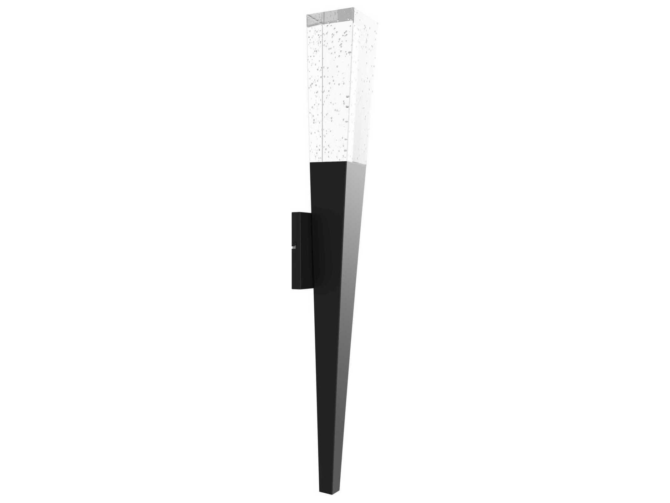 Avenue Lighting The Original Glacier 1-Light Black Wall Sconce