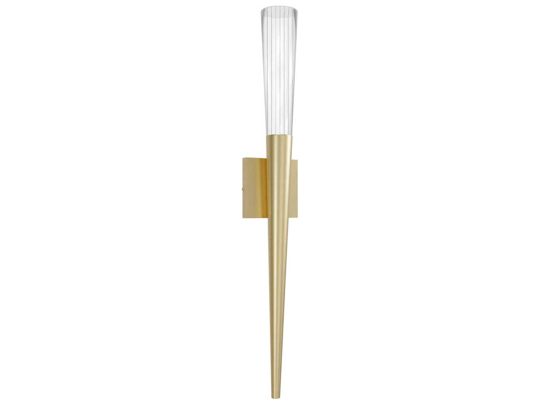 Avenue Lighting Encino 1-Light Brushed Brass Wall Sconce